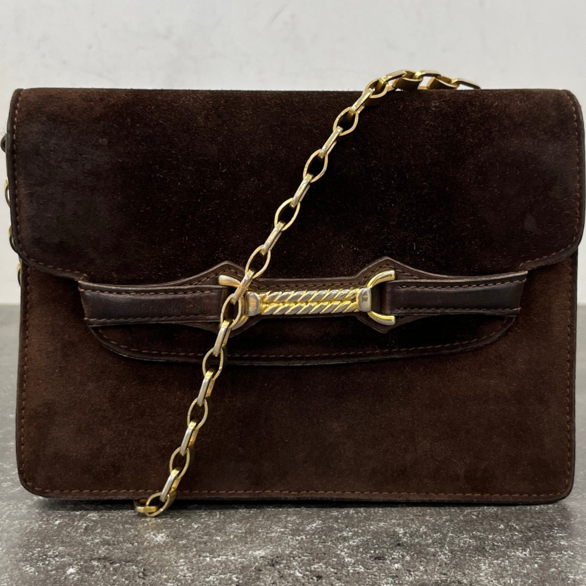 Women's Horsebit Crossbody Bag Brown