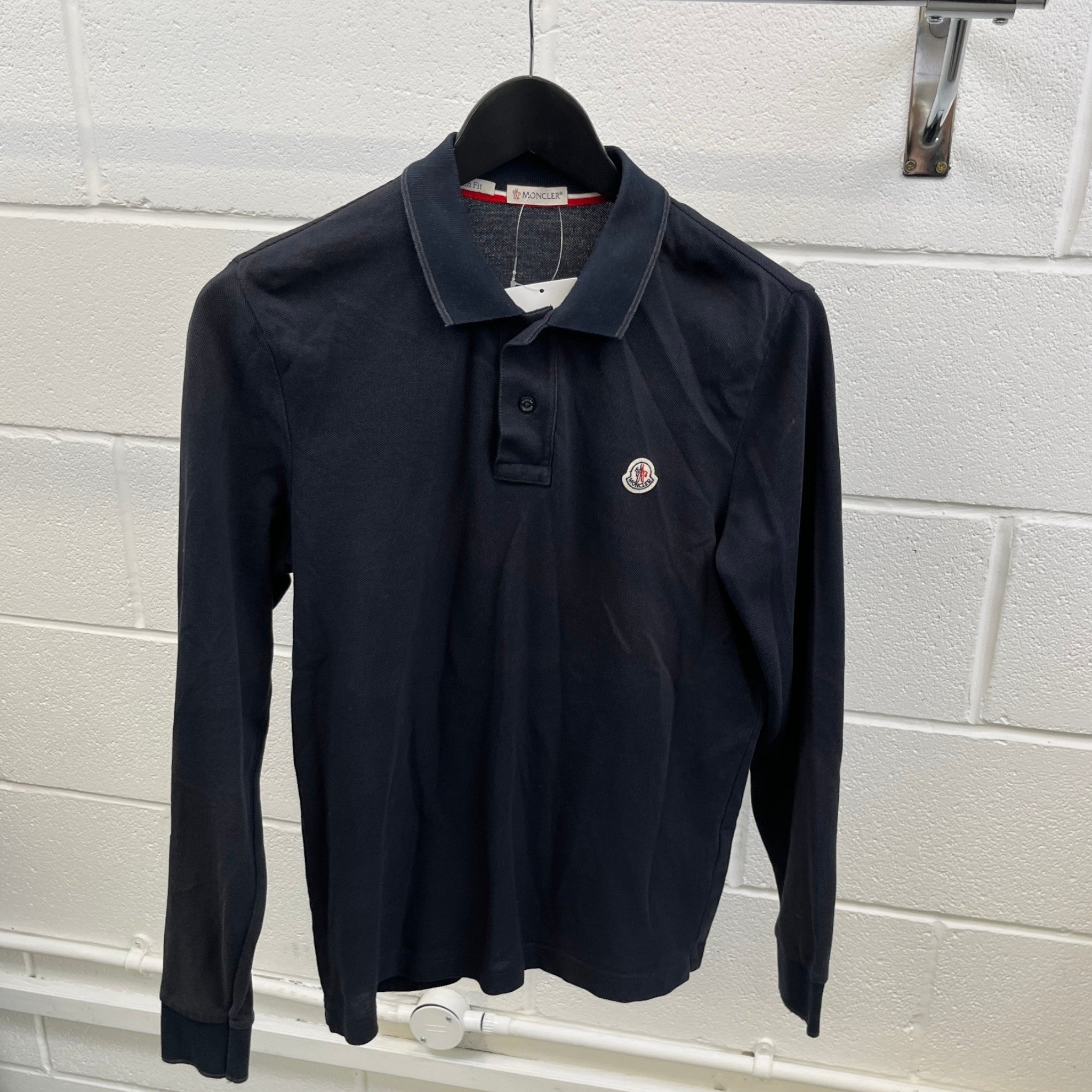 Men's Maglia Polo Shirt Navy Size S
