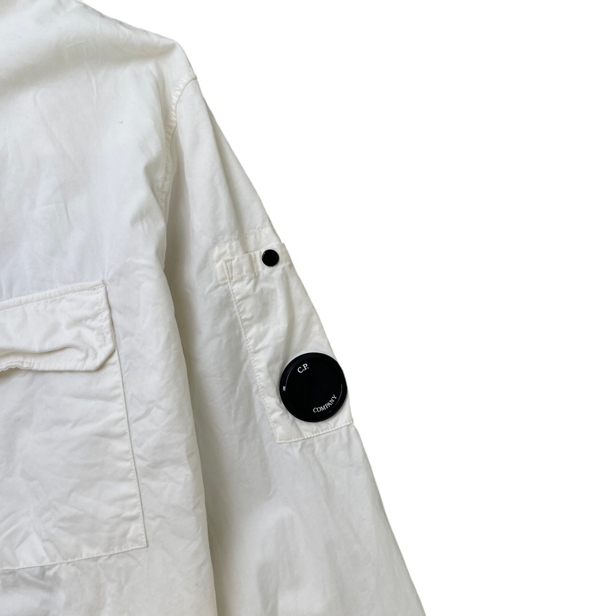 Men's Lens OverShirt Cream Size XXXL