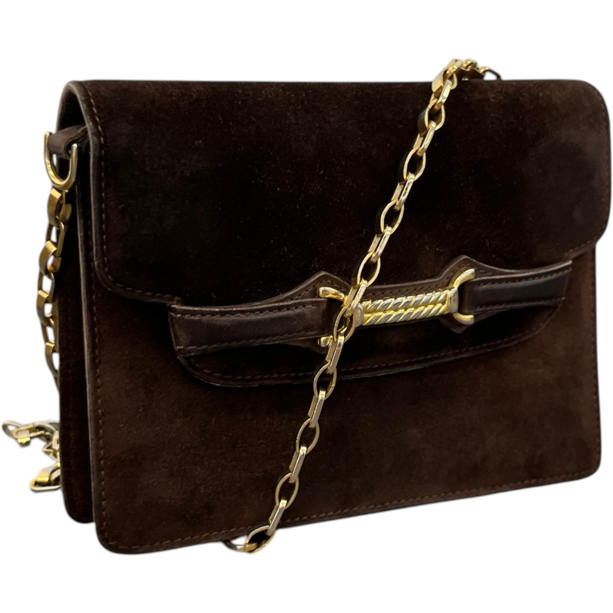 Women's Horsebit Crossbody Bag Brown