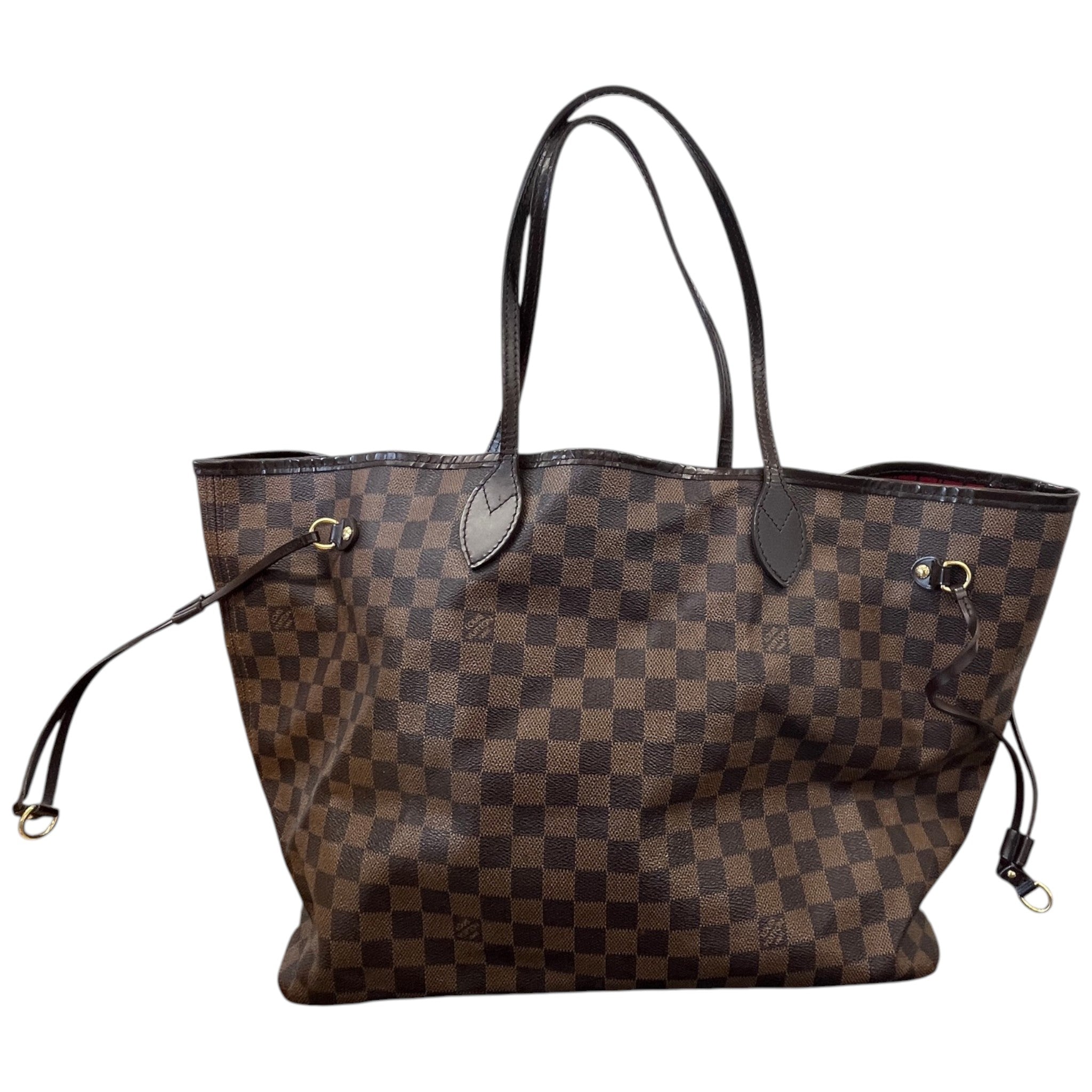 Women's Damier Ebene Neverfull Gm Bag Brown