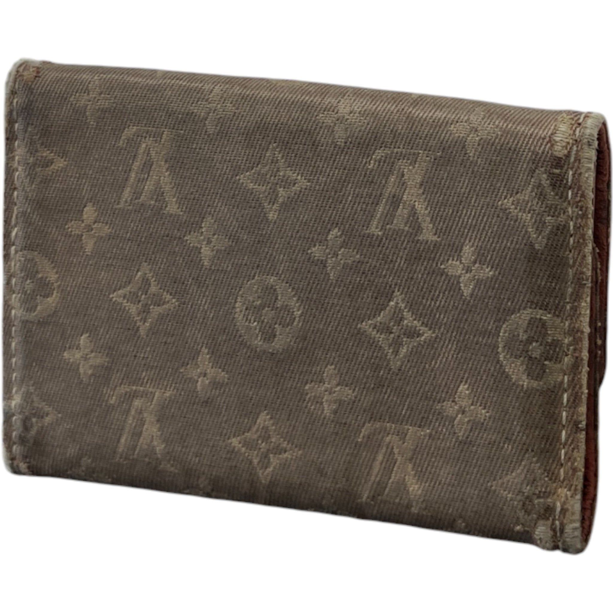 Men's Monogram Key Case Card Holder Beige
