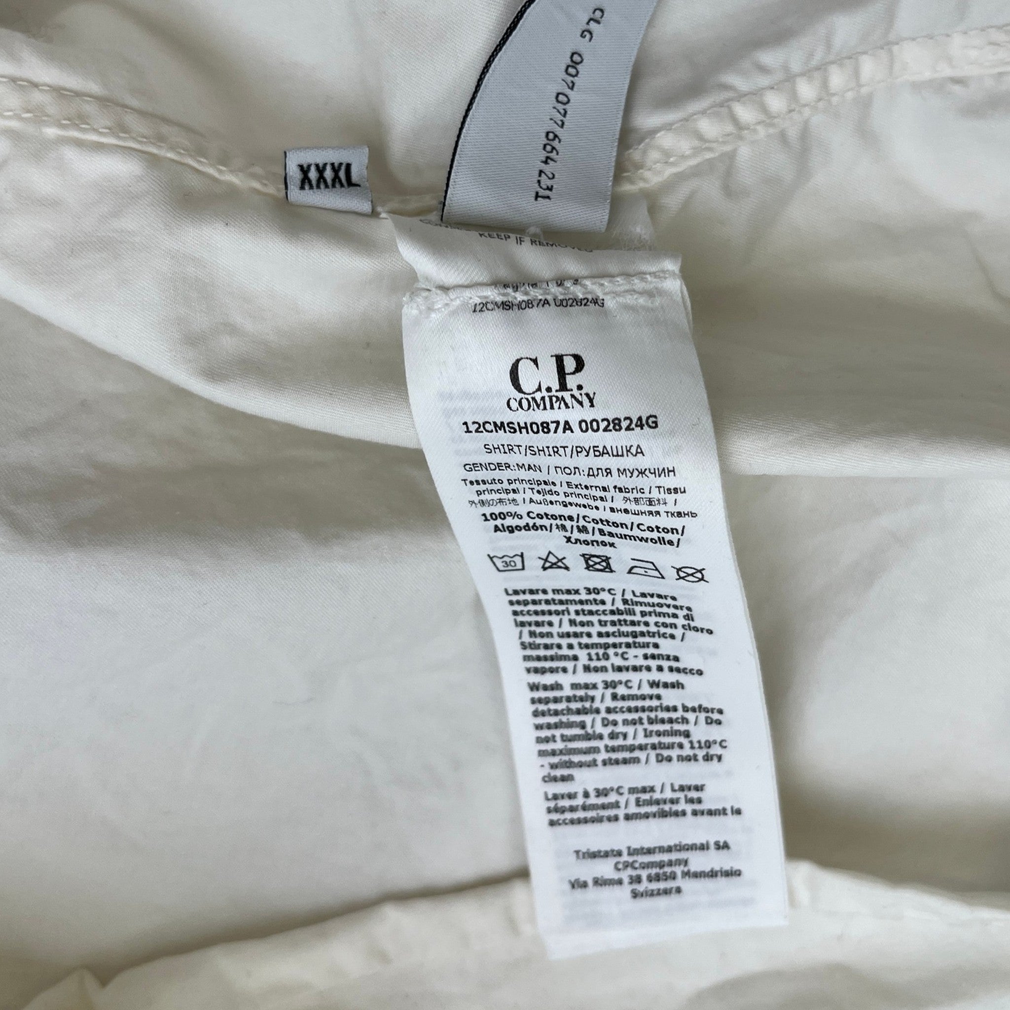 Men's Lens OverShirt Cream Size XXXL