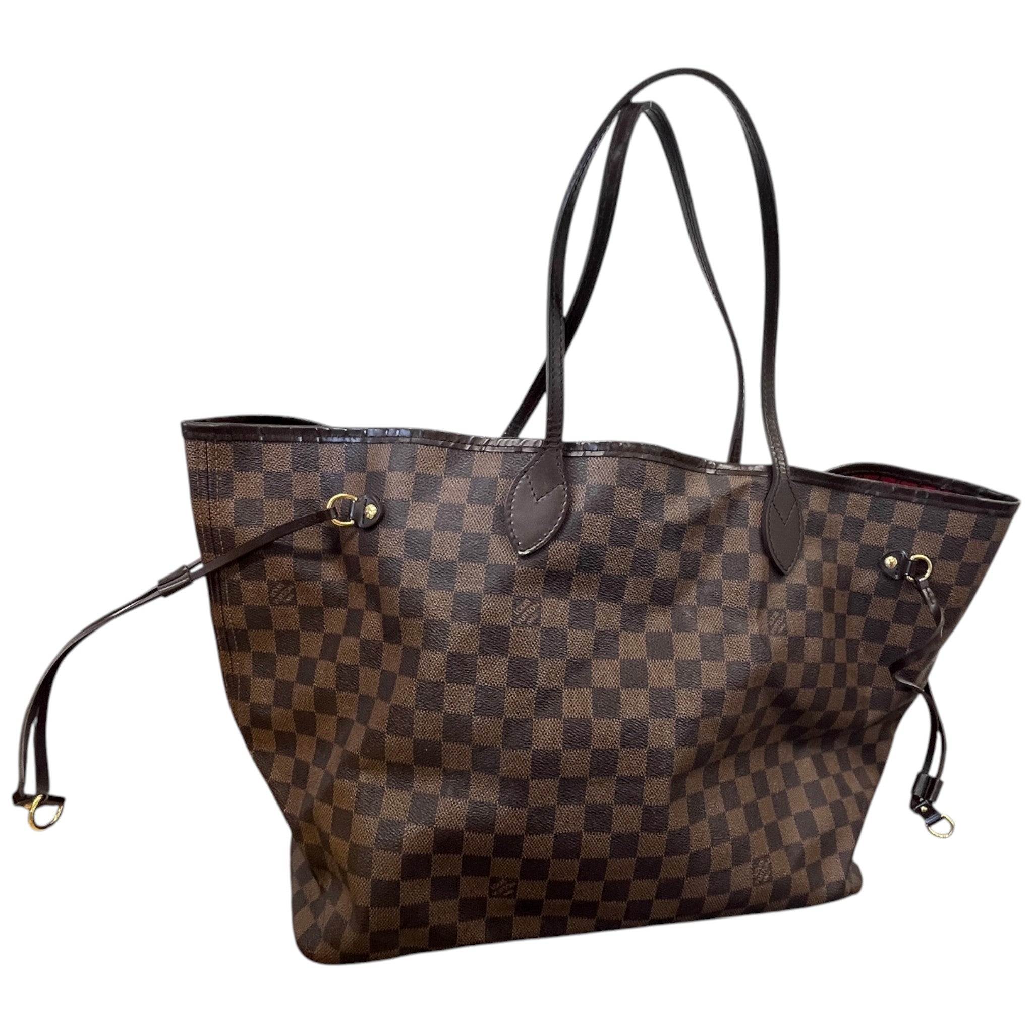 Women's Damier Ebene Neverfull Gm Bag Brown