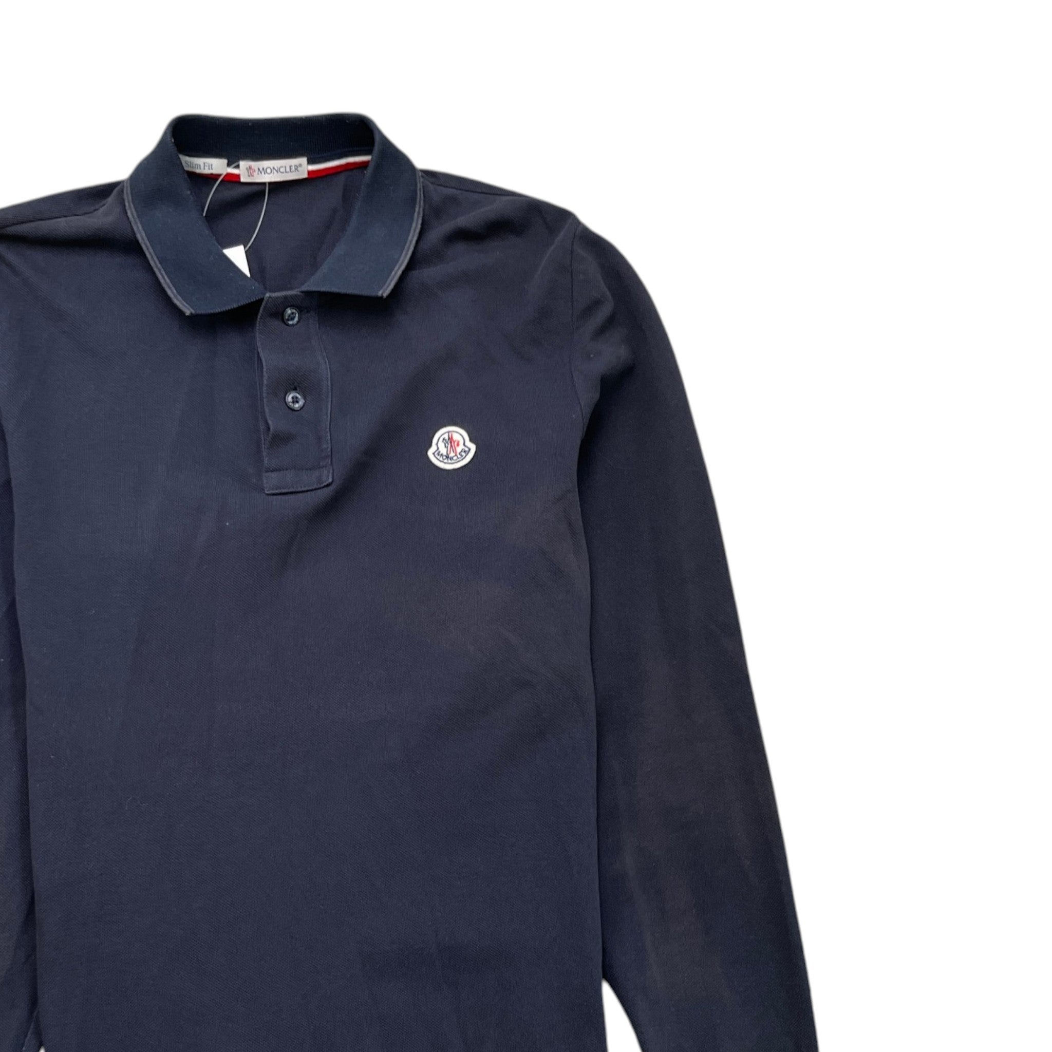 Men's Maglia Polo Shirt Navy Size S