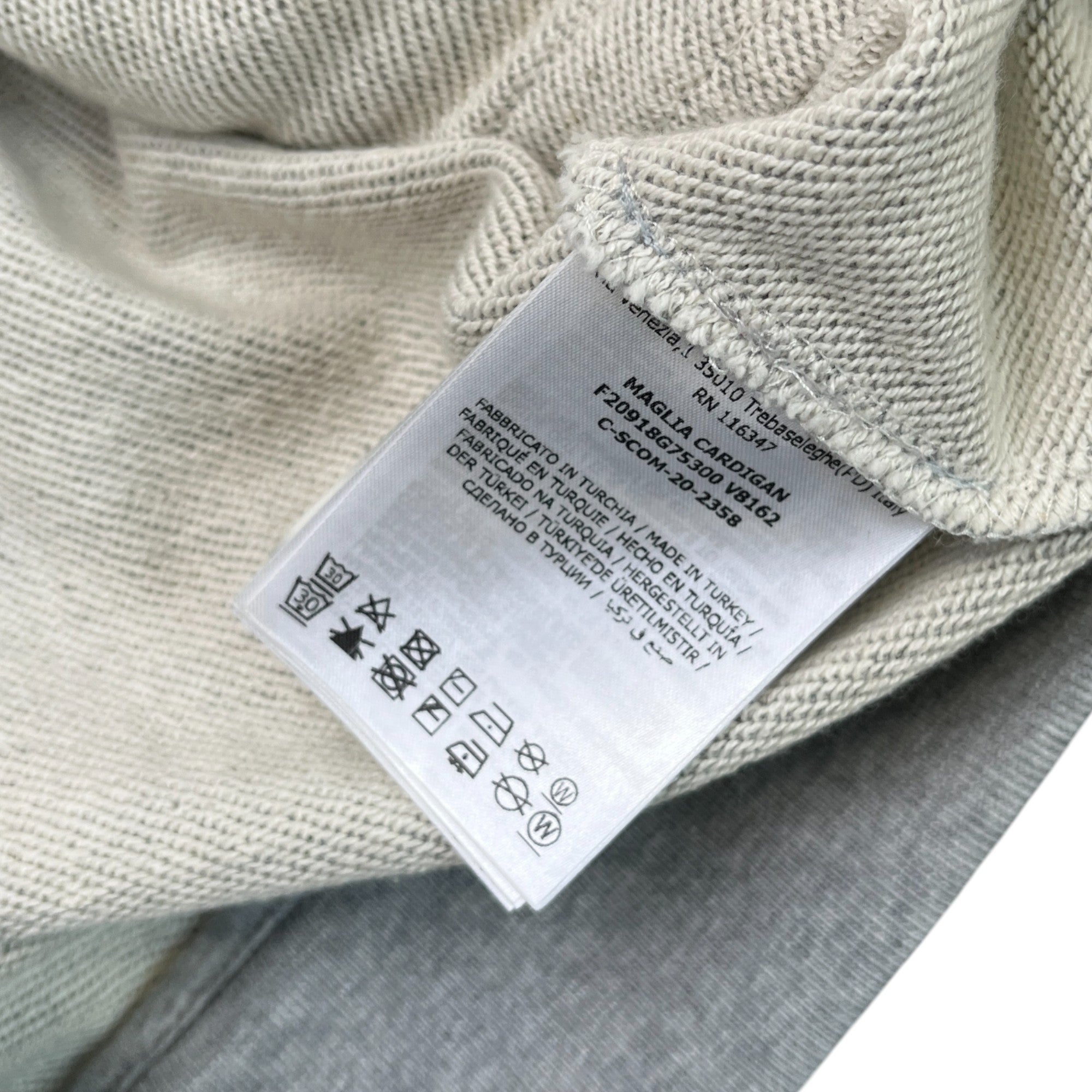 Men's Maglia Stripe Track Jacket Grey Size M