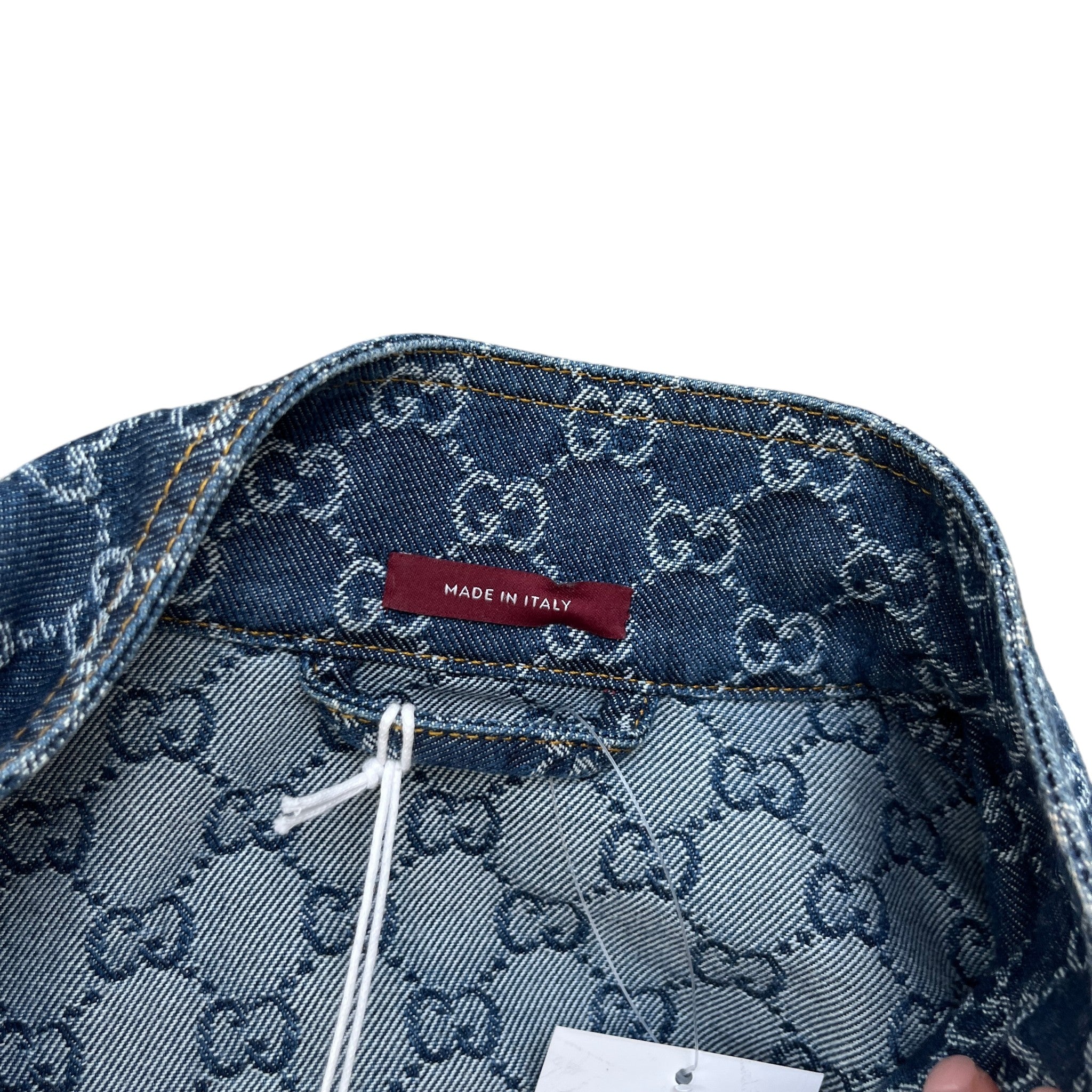 Women's Gg Supreme Bomber Denim Jacket Blue Size IT 38 / UK 6