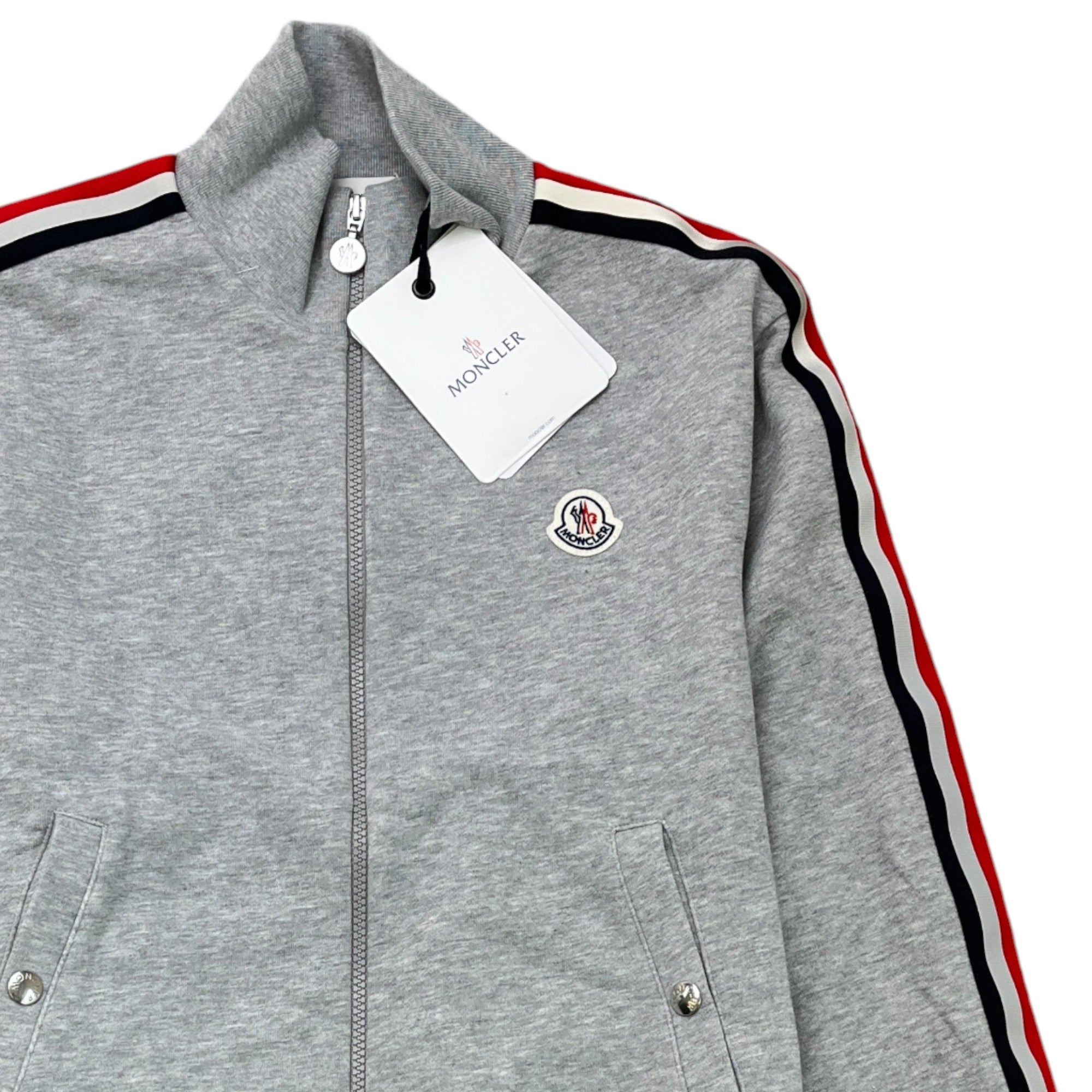 Men's Maglia Stripe Track Jacket Grey Size M