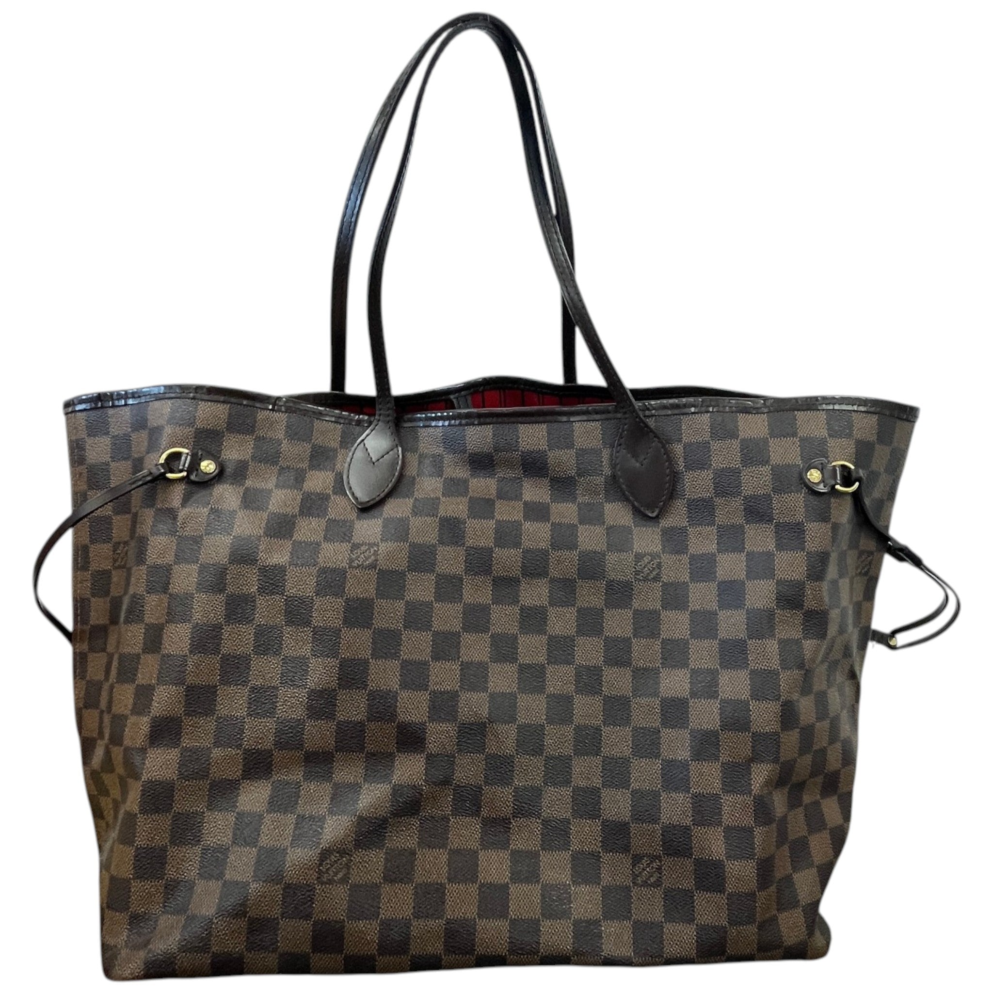 Women's Damier Ebene Neverfull Gm Bag Brown