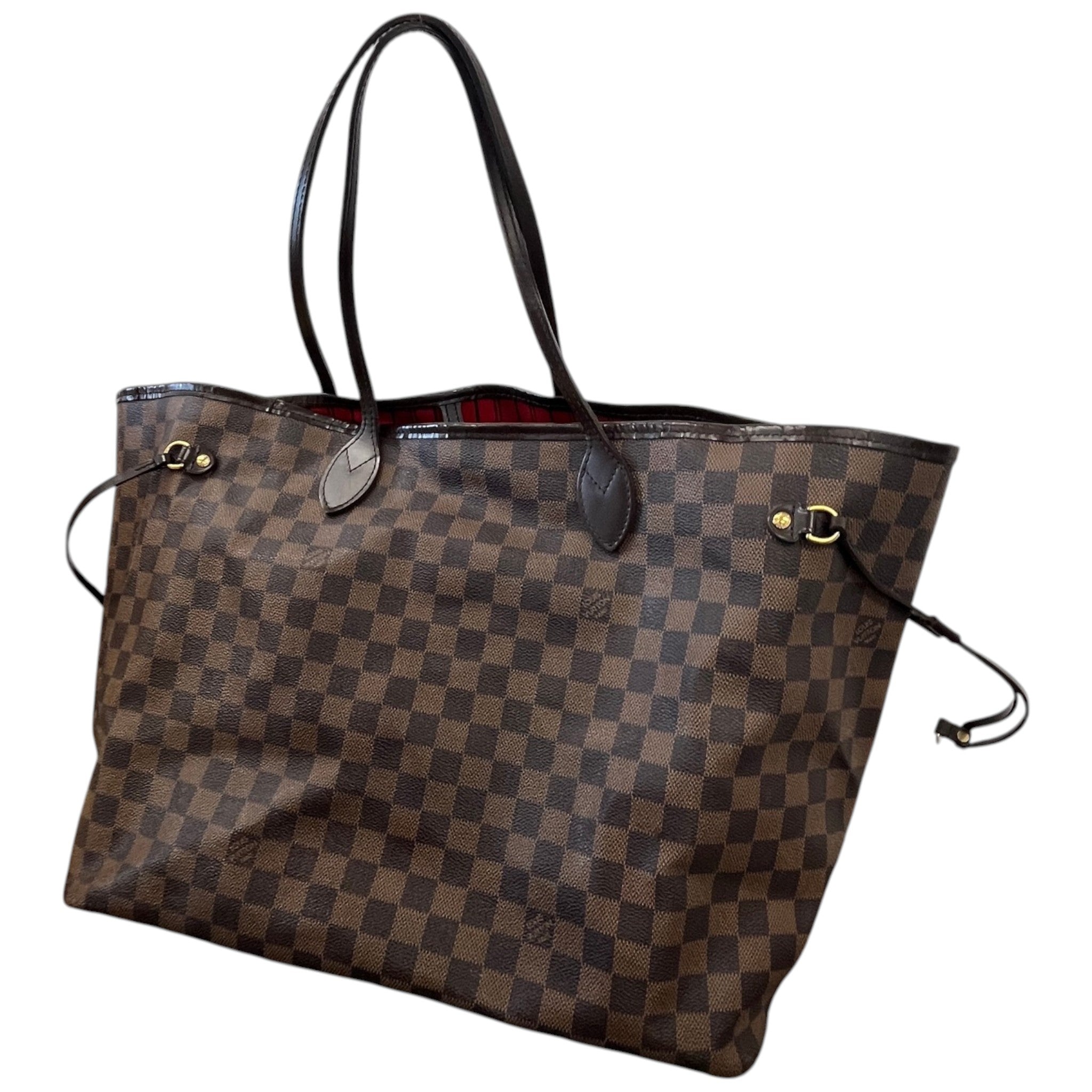 Women's Damier Ebene Neverfull Gm Bag Brown