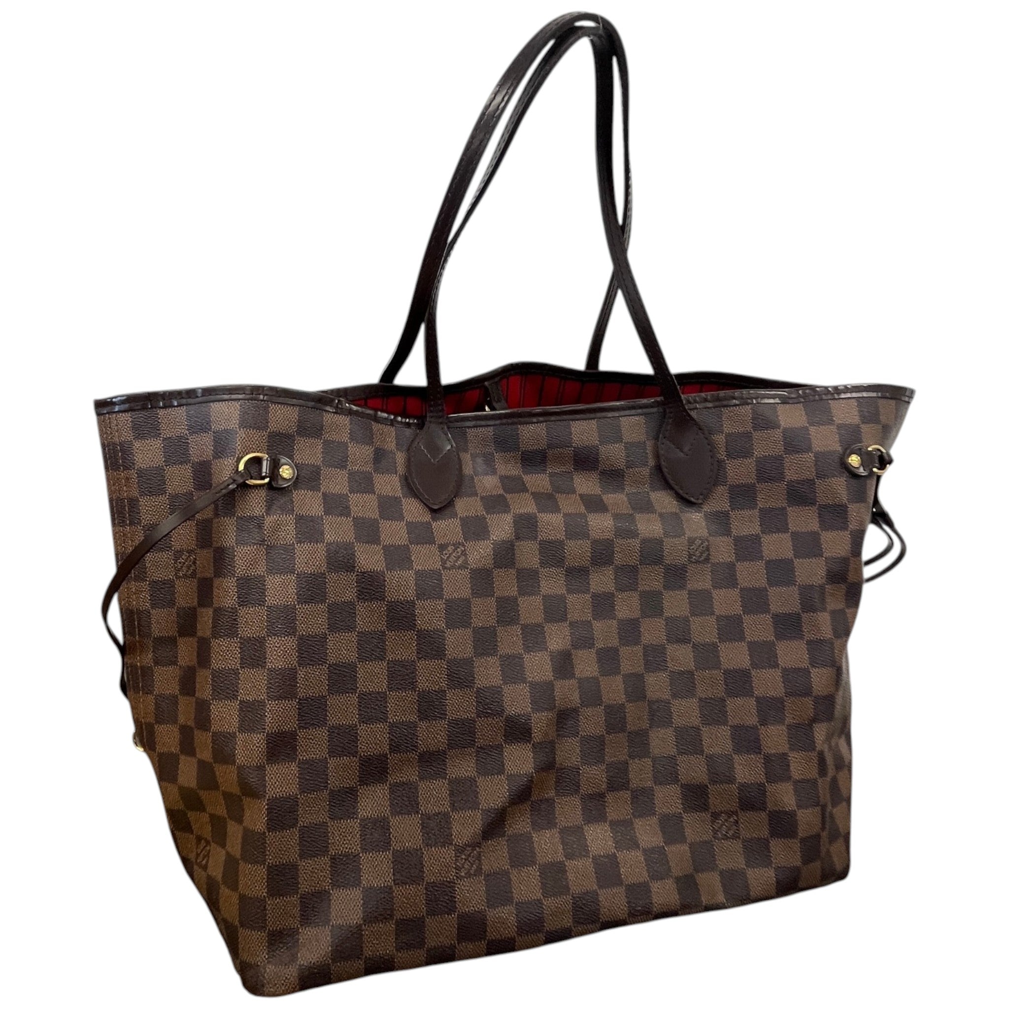 Women's Damier Ebene Neverfull Gm Bag Brown