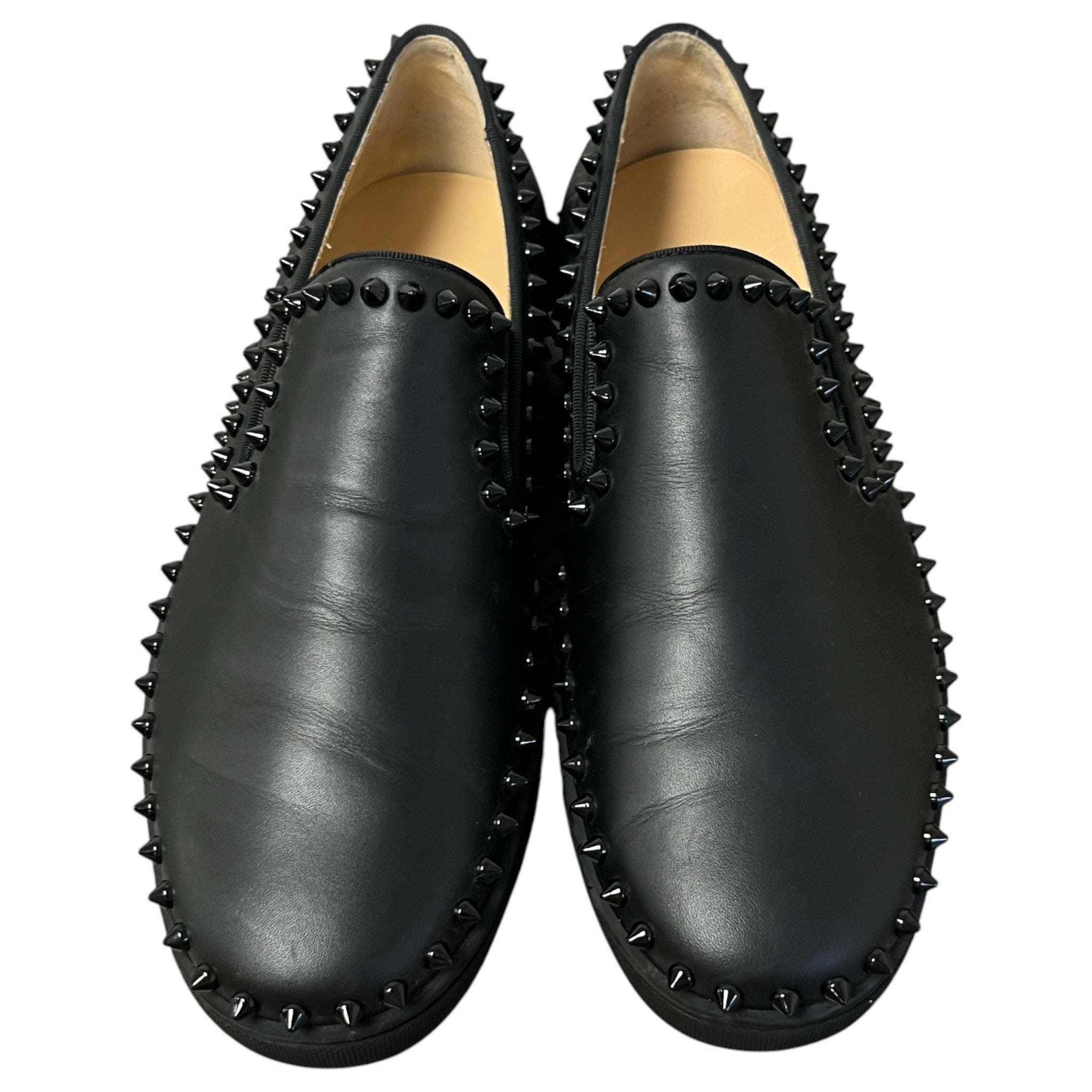 Men's Pik Boat Flat Loafers Black Size EU 41 / UK 7