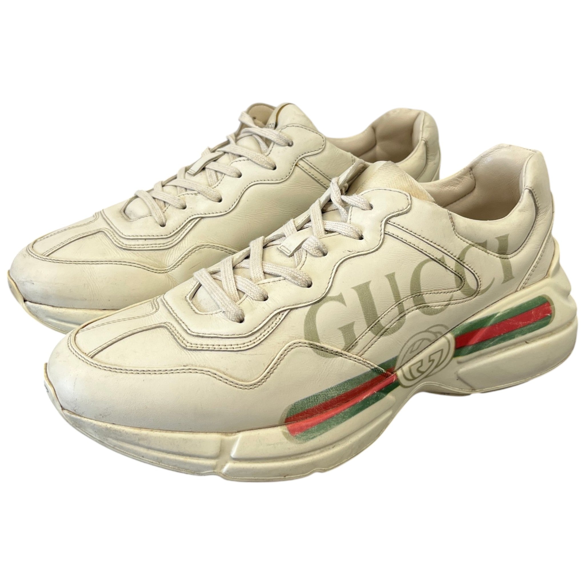 Men's Rhyton Low Trainers Beige Size EU 44 / UK 10
