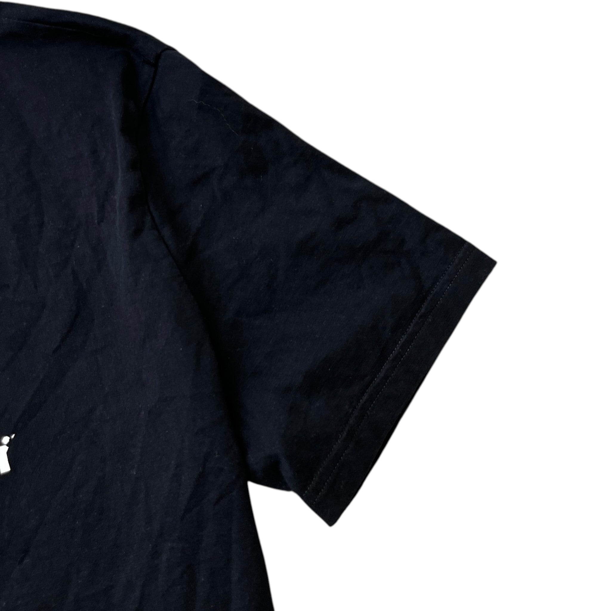 Men's Distressed Logo Top Black Size M