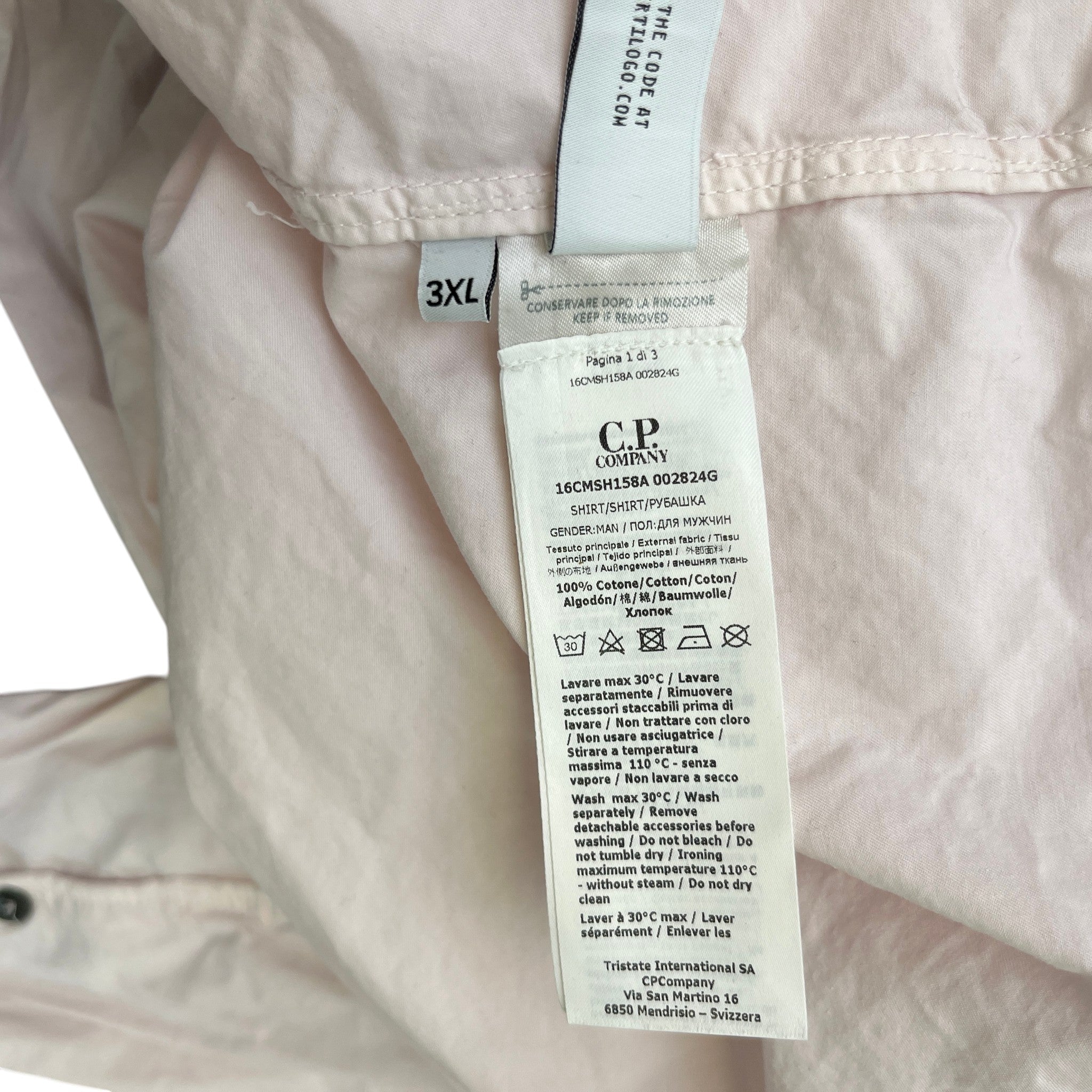 Men's Lens OverShirt Pink Size XXXL