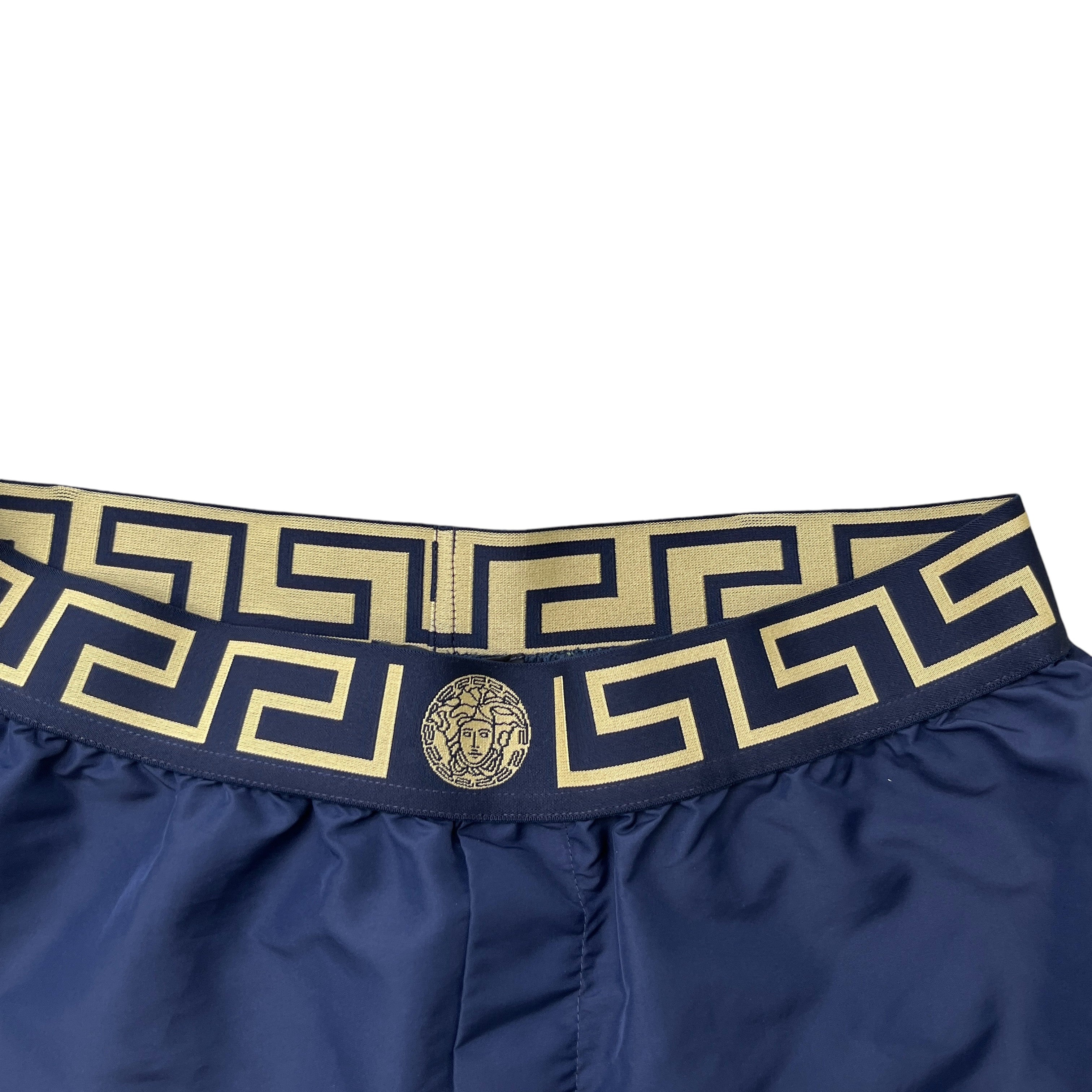Men's Greca Border Swim Shorts Navy Size M