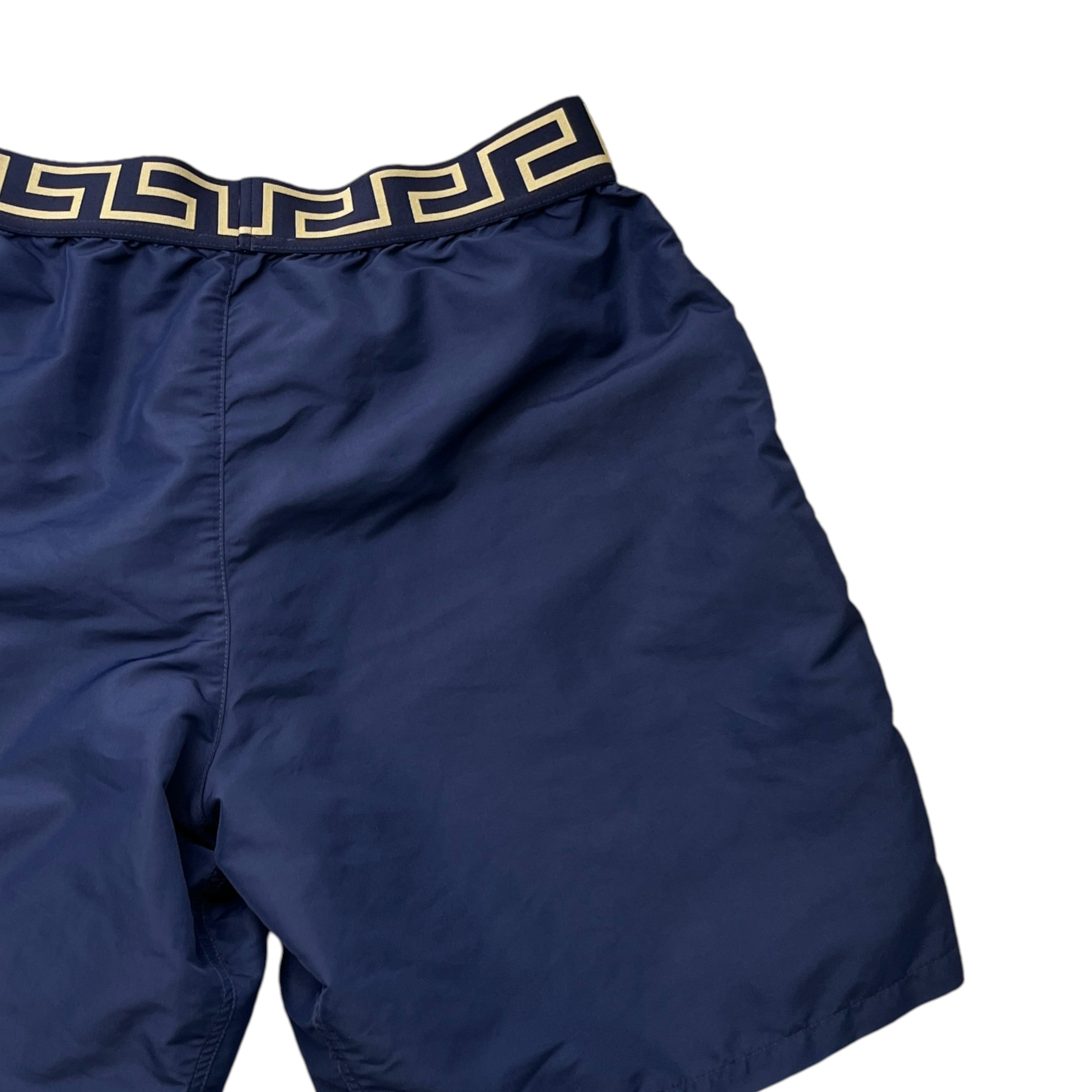 Men's Greca Border Swim Shorts Navy Size M