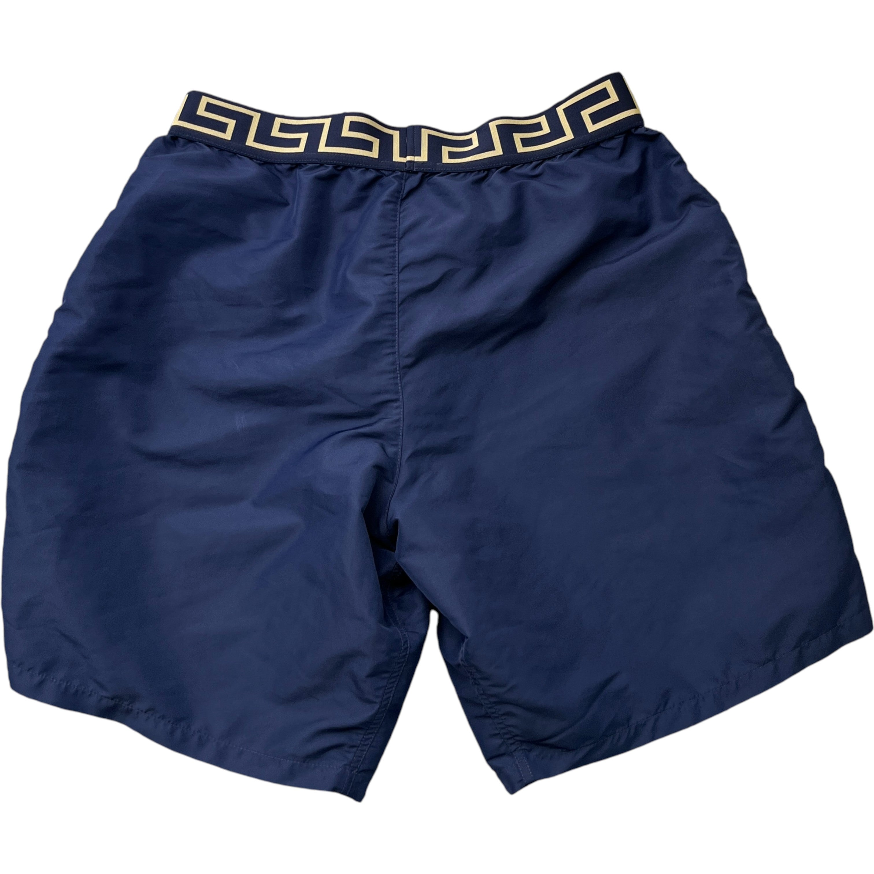 Men's Greca Border Swim Shorts Navy Size M
