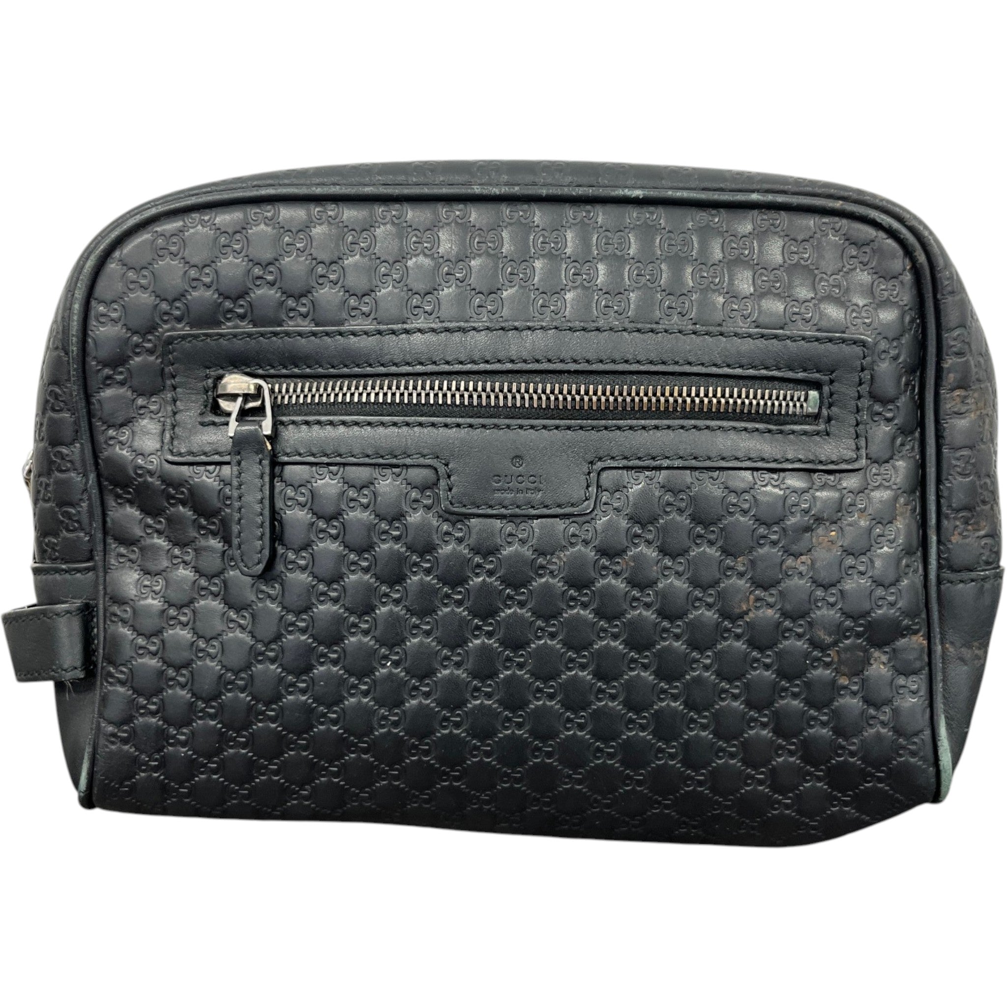 Men's Microguccissima Toiletry Bag Black