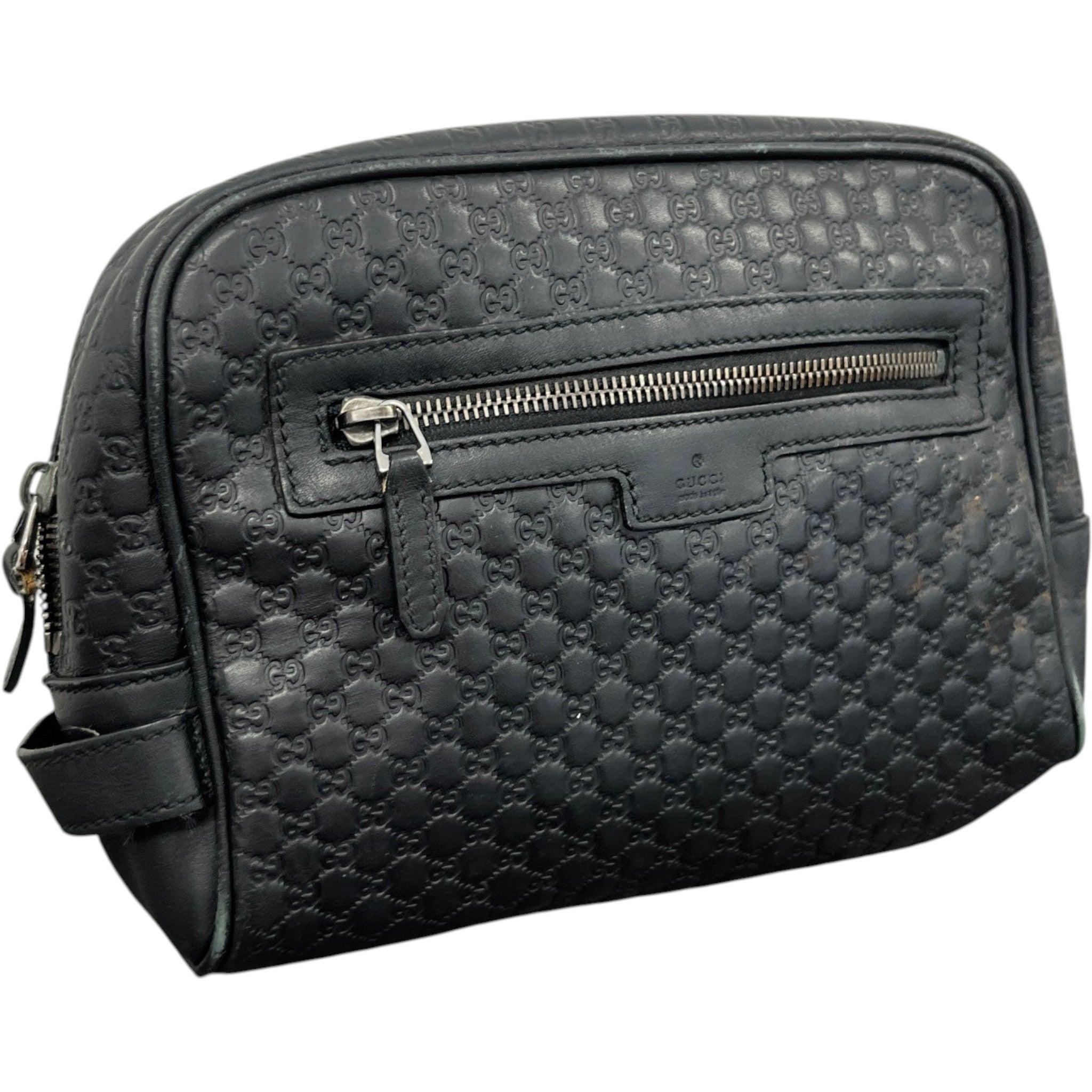 Men's Microguccissima Toiletry Bag Black