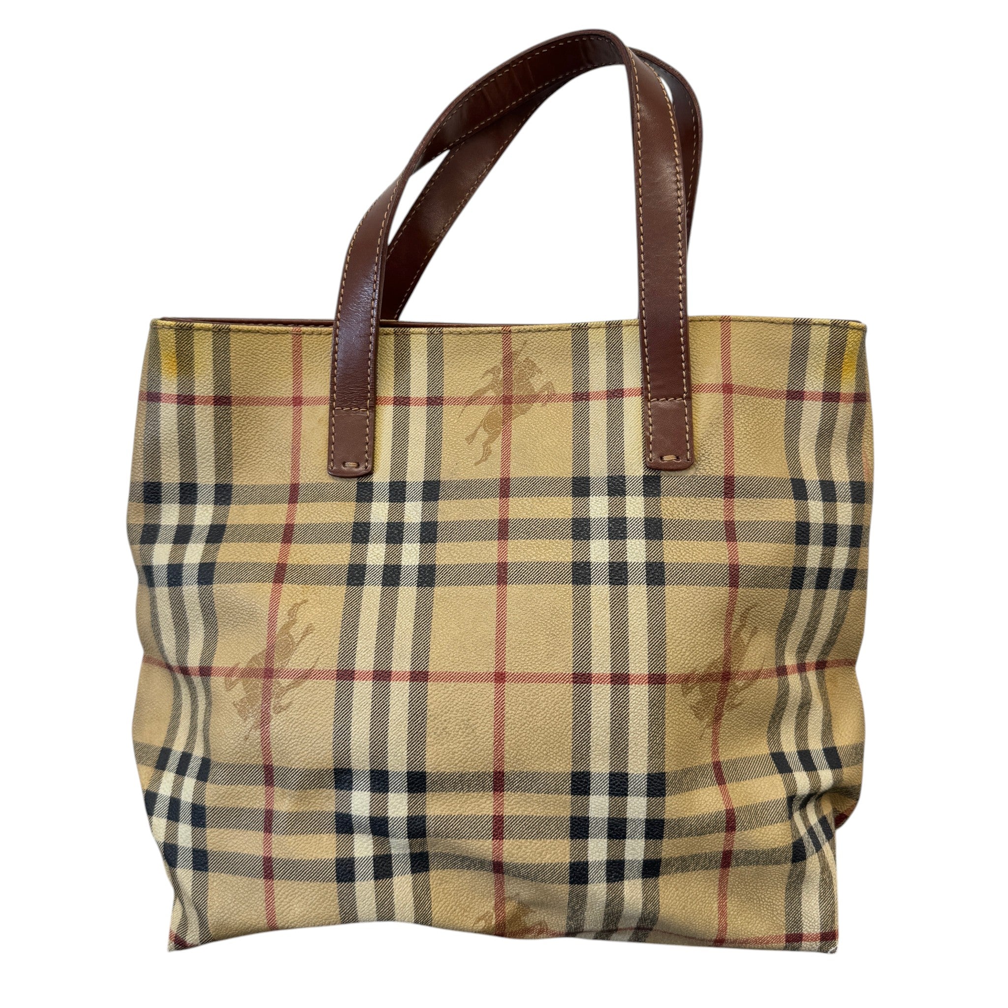 Men's Checkered Bag Beige