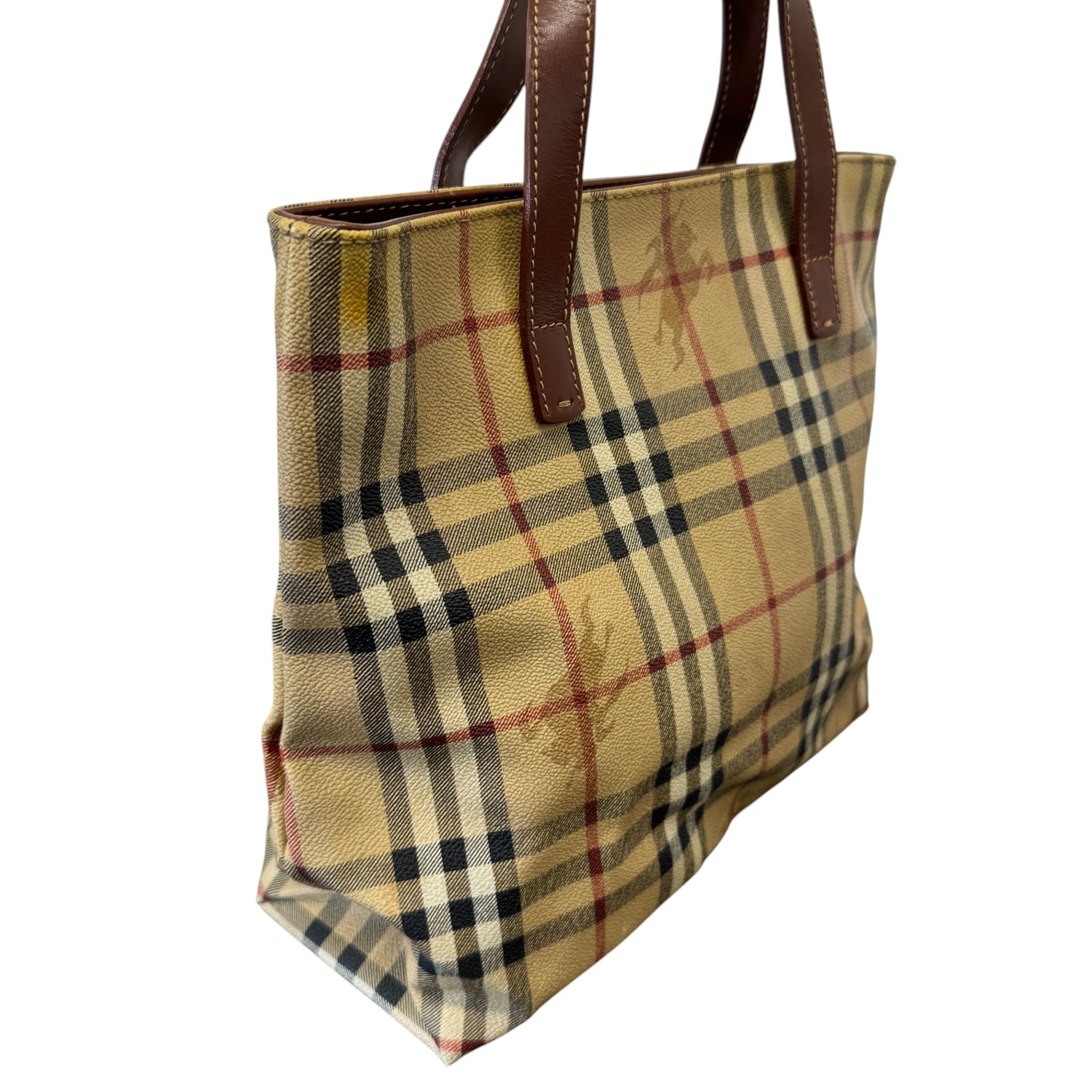 Men's Checkered Bag Beige