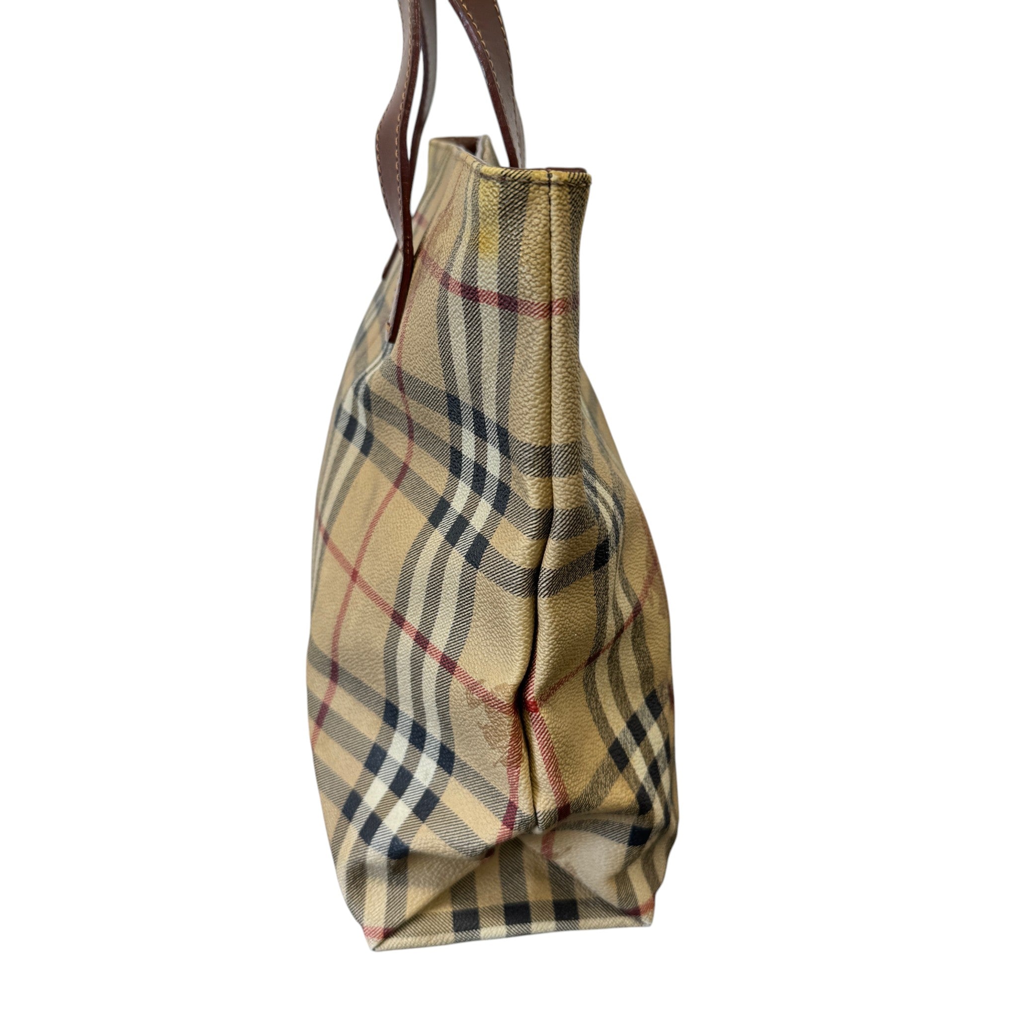 Men's Checkered Bag Beige