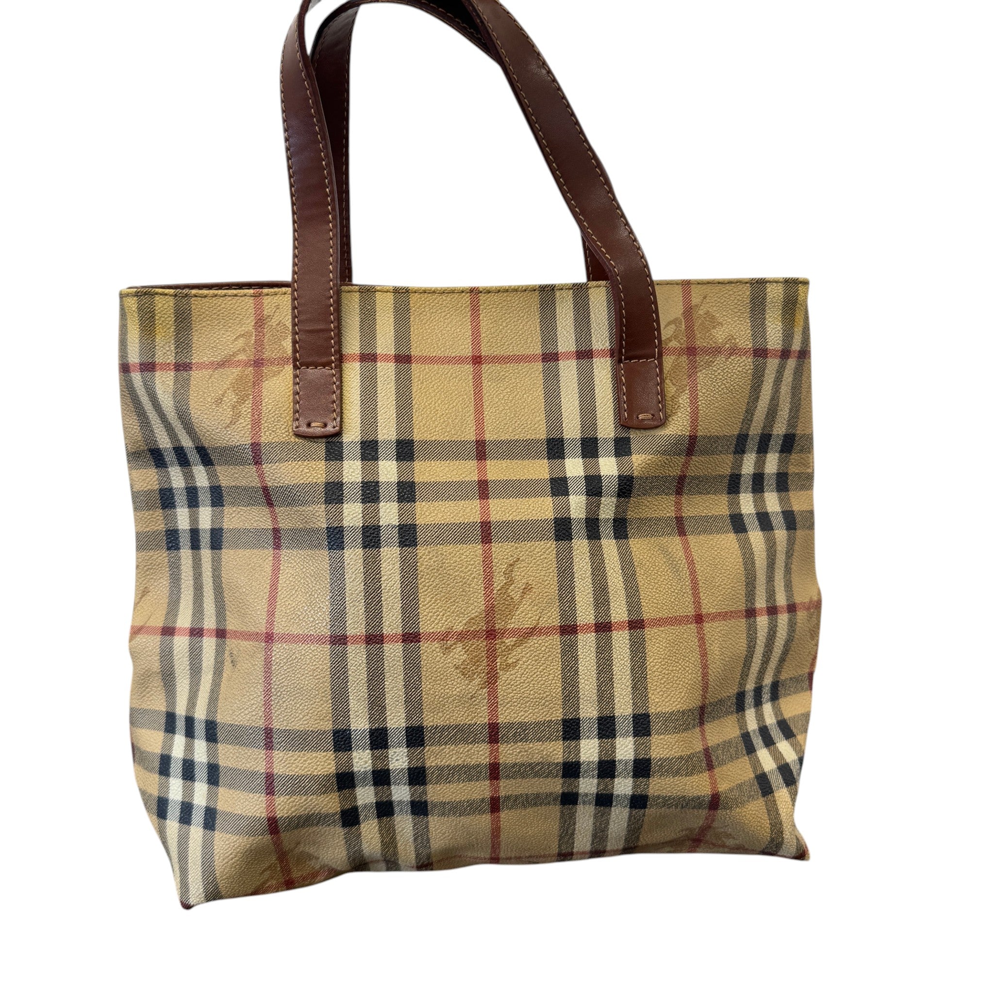 Men's Checkered Bag Beige