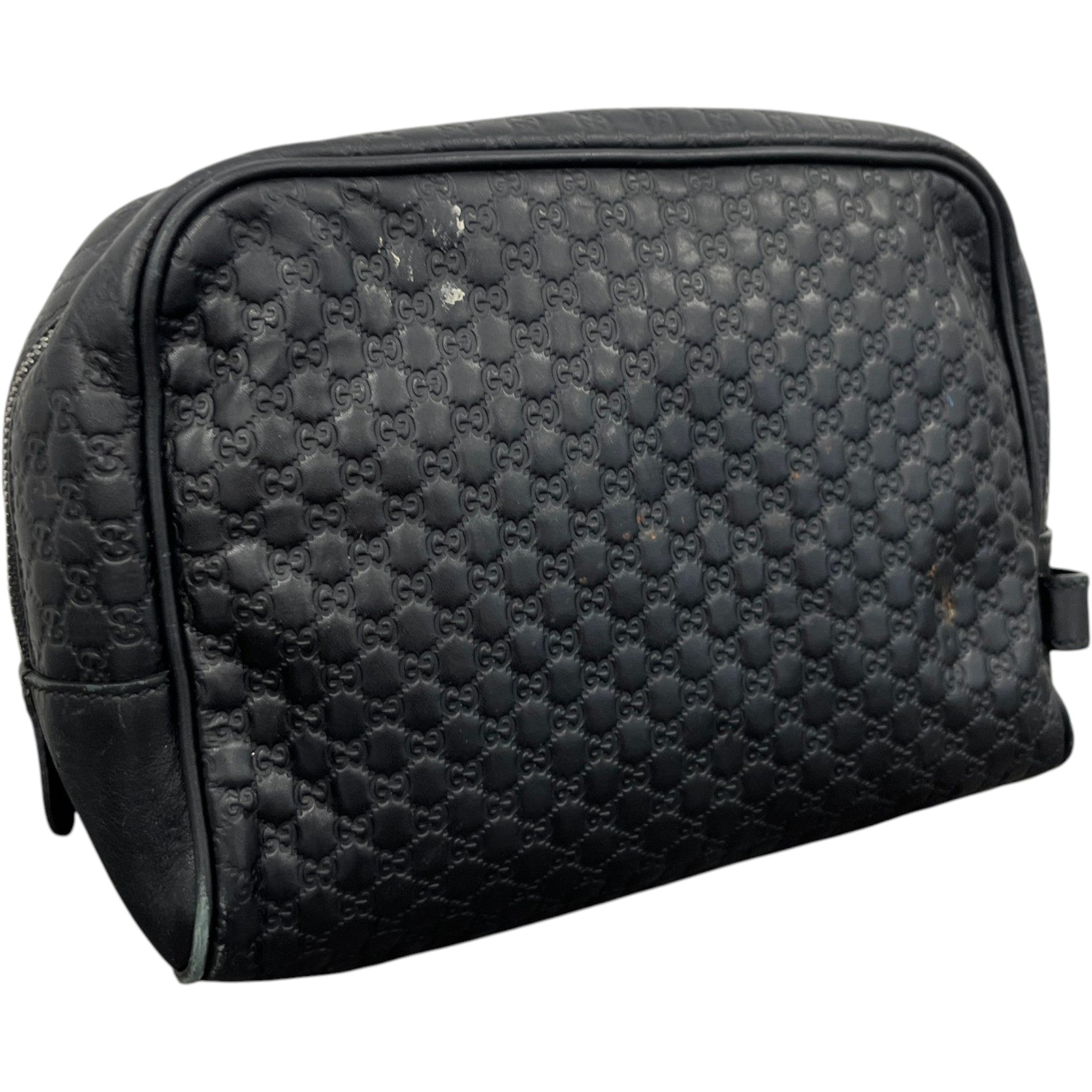 Men's Microguccissima Toiletry Bag Black