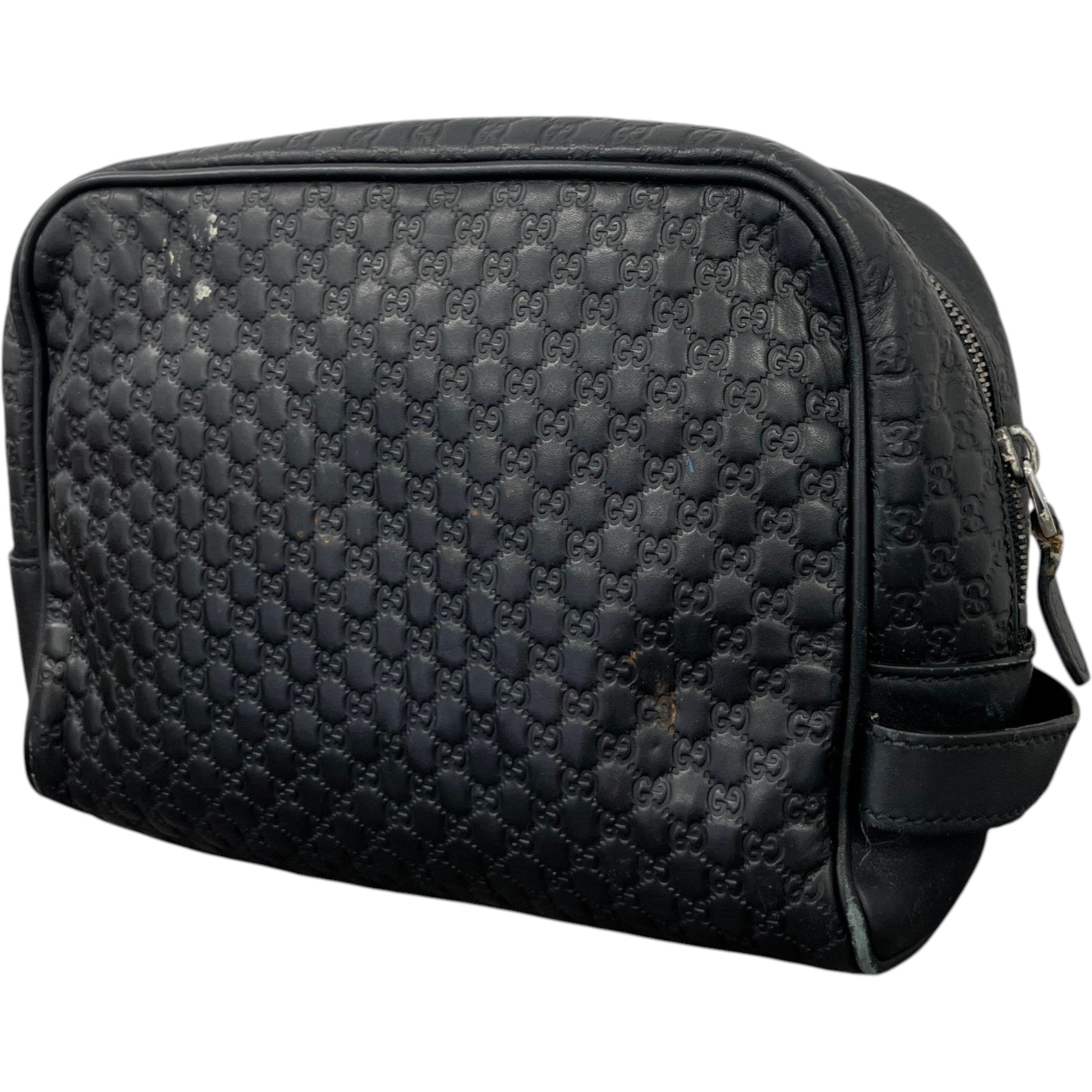 Men's Microguccissima Toiletry Bag Black