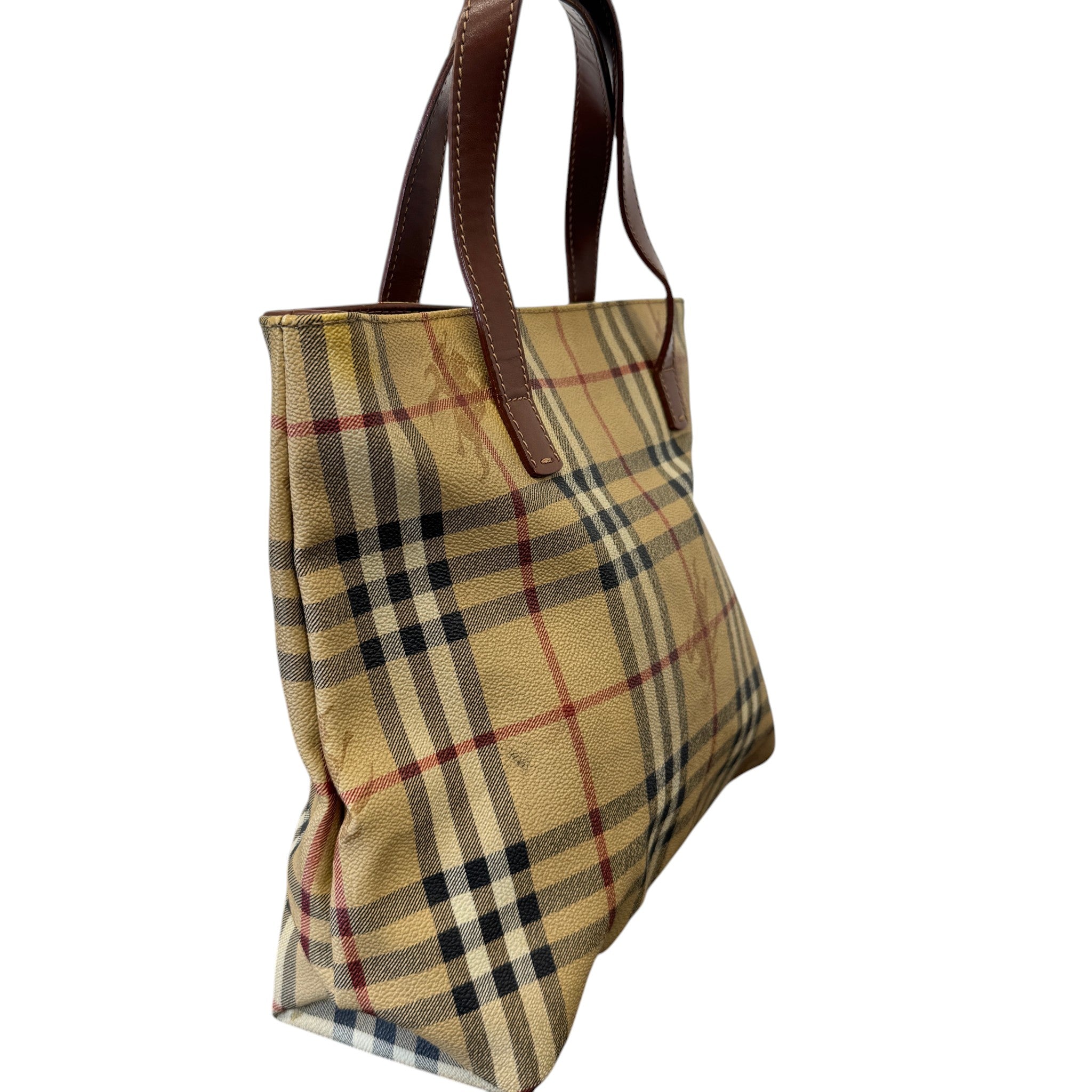 Men's Checkered Bag Beige