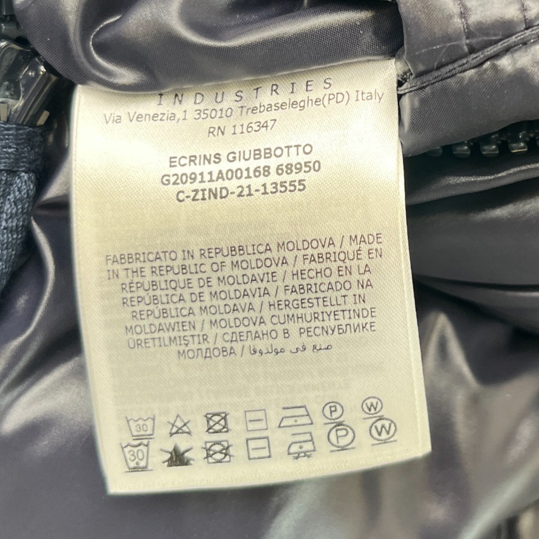 Men's Ecrins Down Jacket Navy Size 2 / M