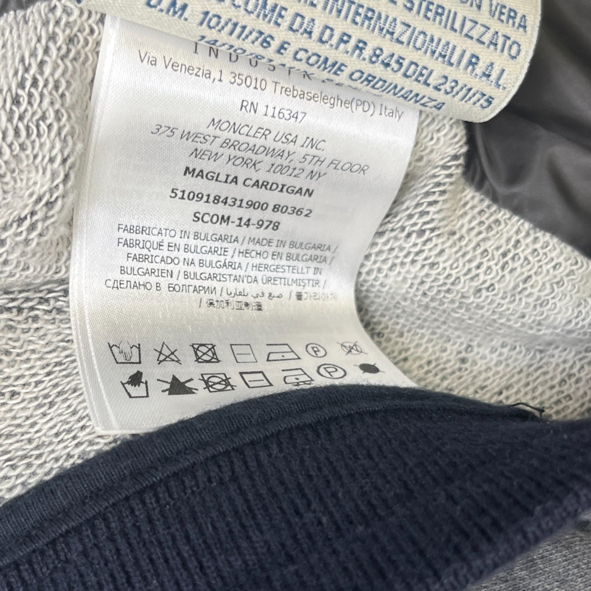 Men's Maglia Jacket Grey Size M