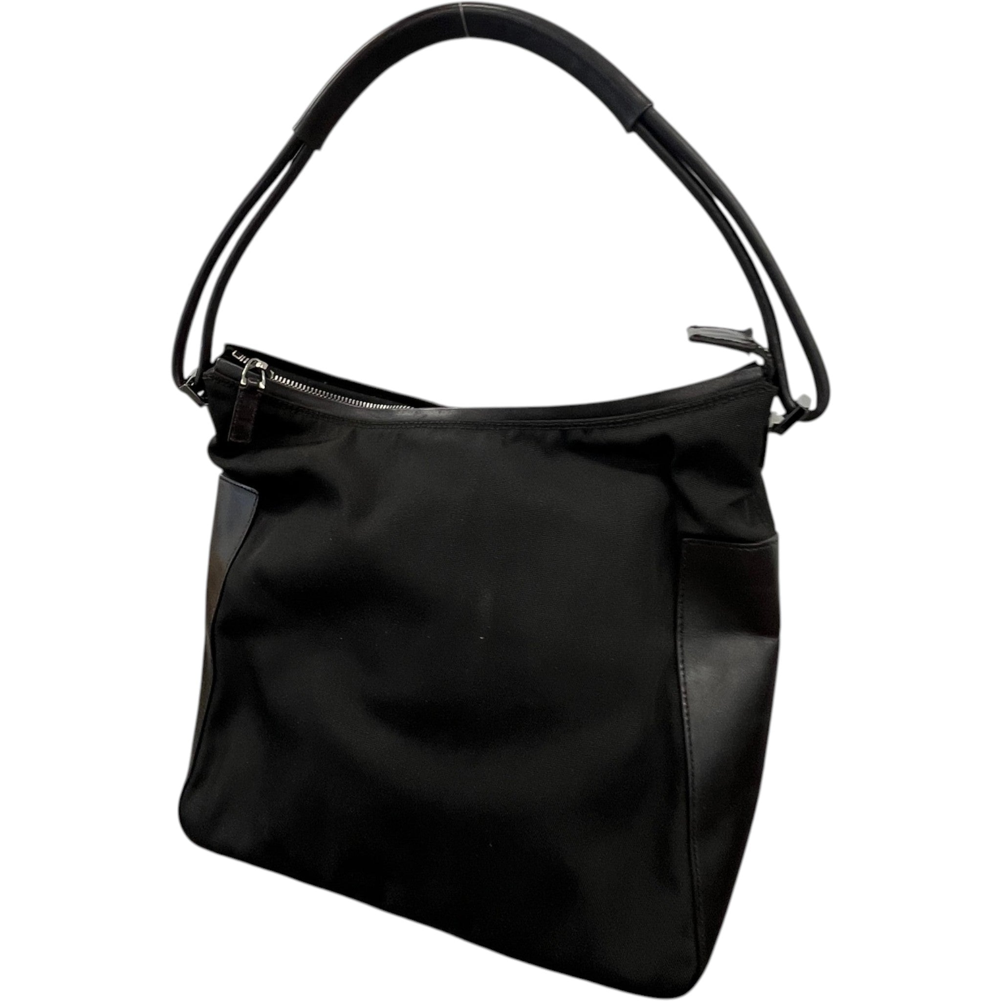 Women's Nylon Shoulder Bag Black