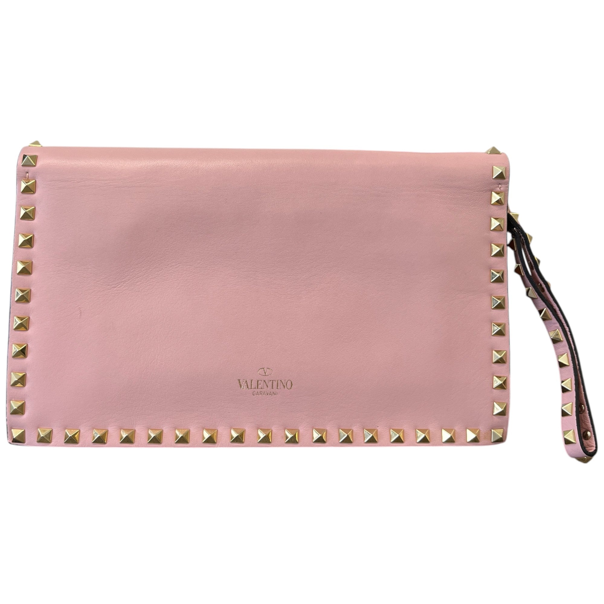 Women's Rockstud Wristlet Clutch Pink