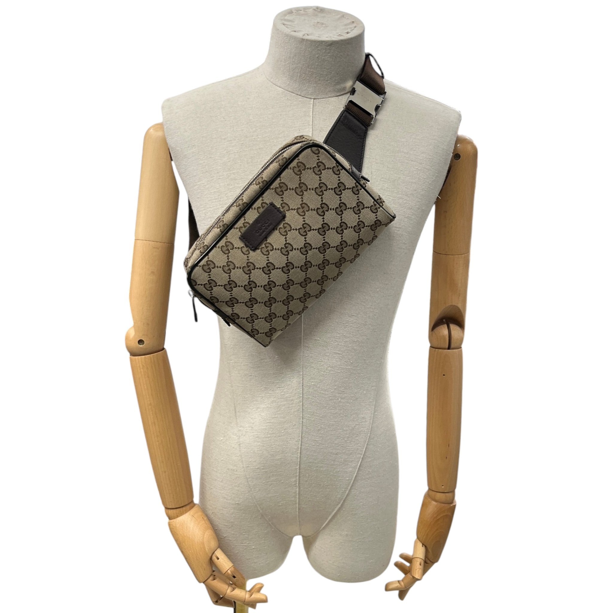 Men's Gg Supreme Belt Bag Beige