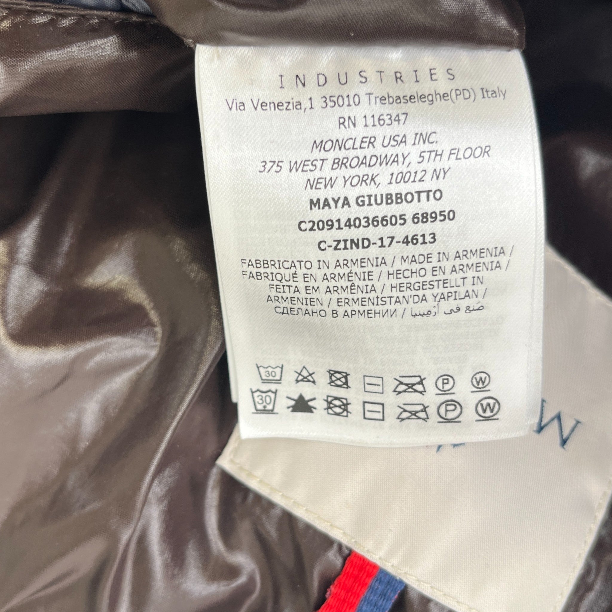 Men's Maya Down Jacket Navy Size 7 / XXXXL