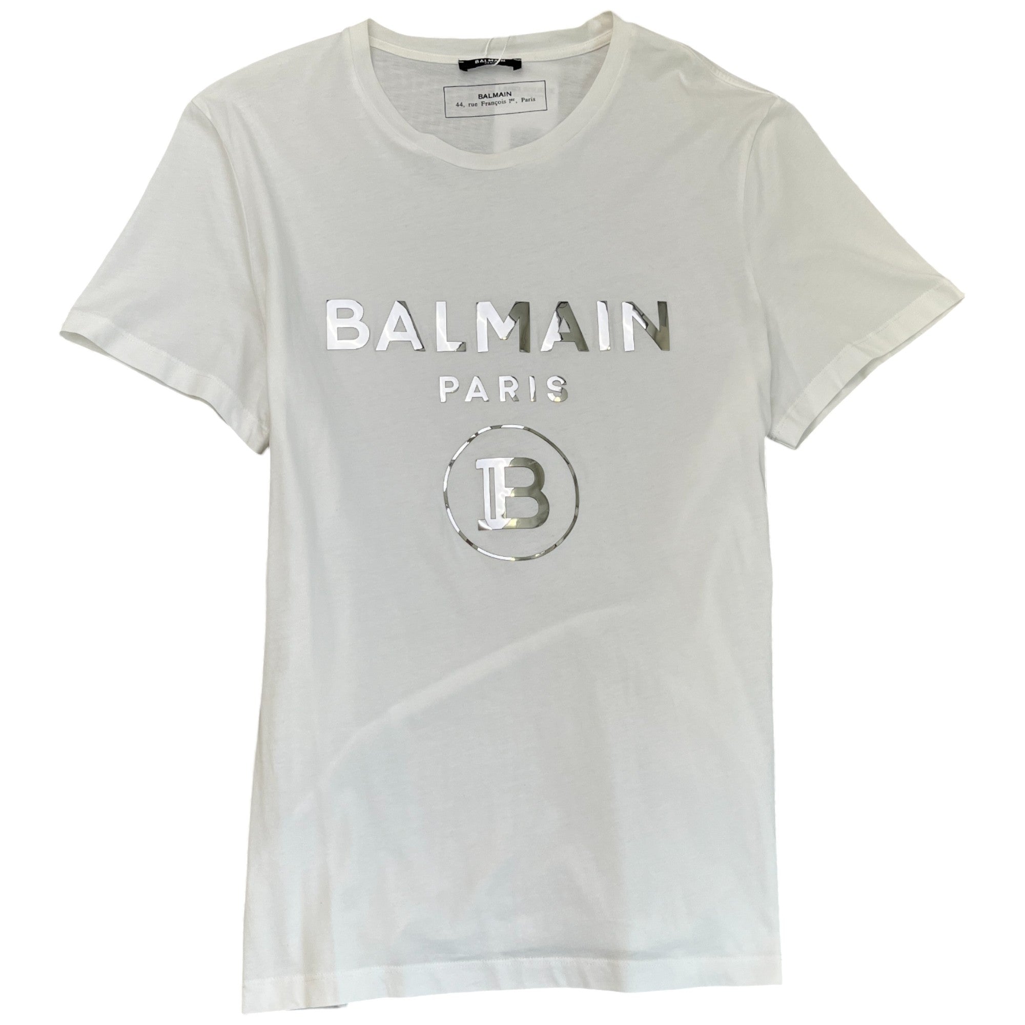 Men's Logo Print T-Shirt White Size IT 44 / UK XS