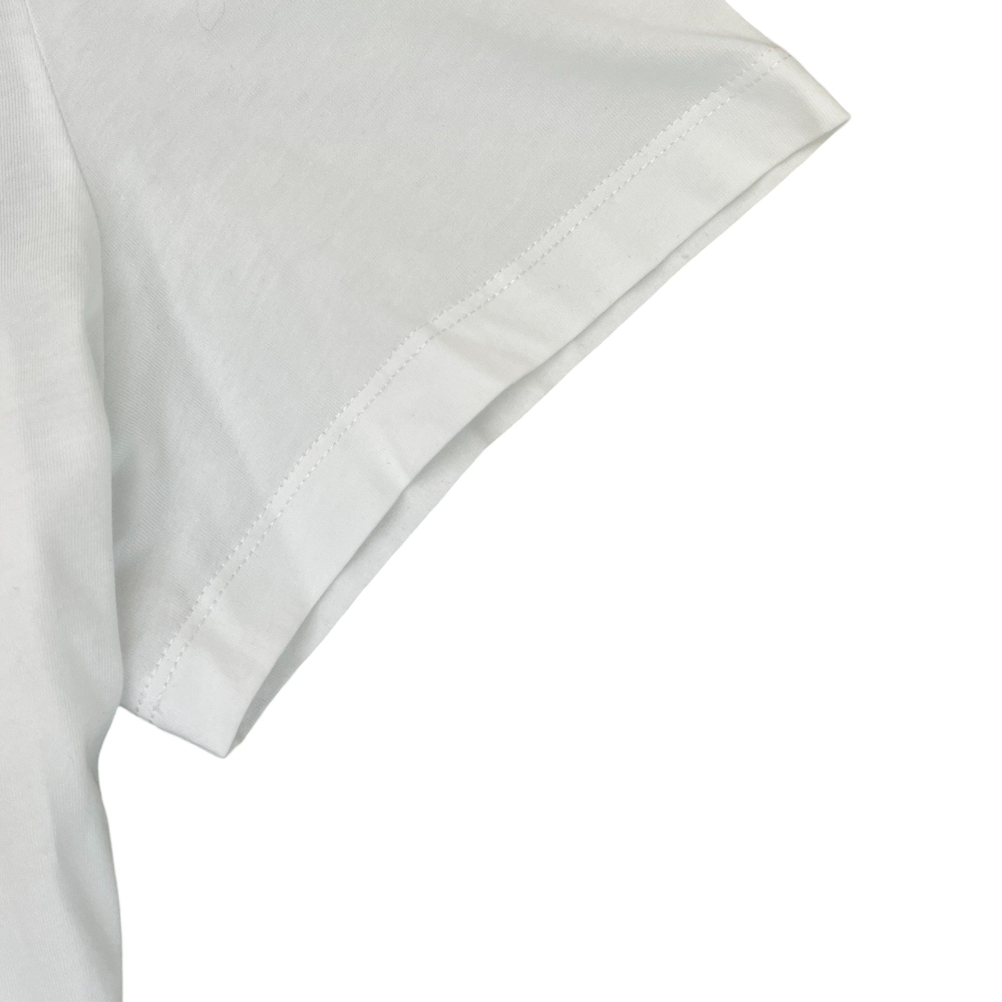 Men's Logo Print T-Shirt White Size IT 44 / UK XS