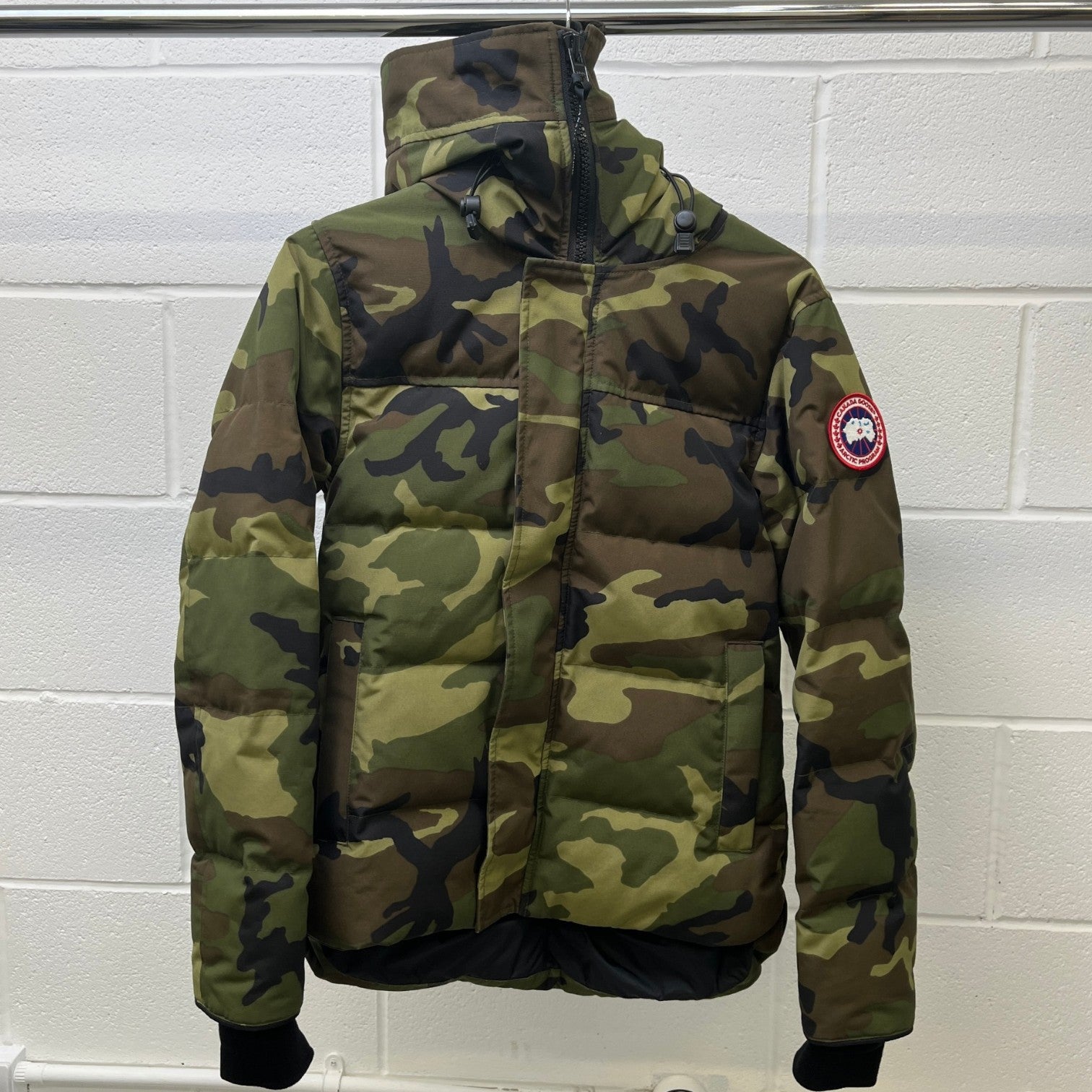 Men's Camo Macmillan Parka Down Jacket Khaki Size XS