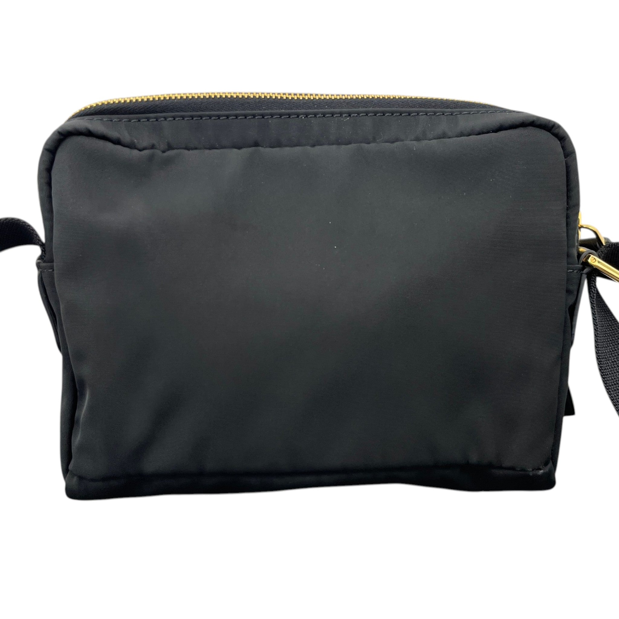 Men's Plaque Logo Messenger Bag Black