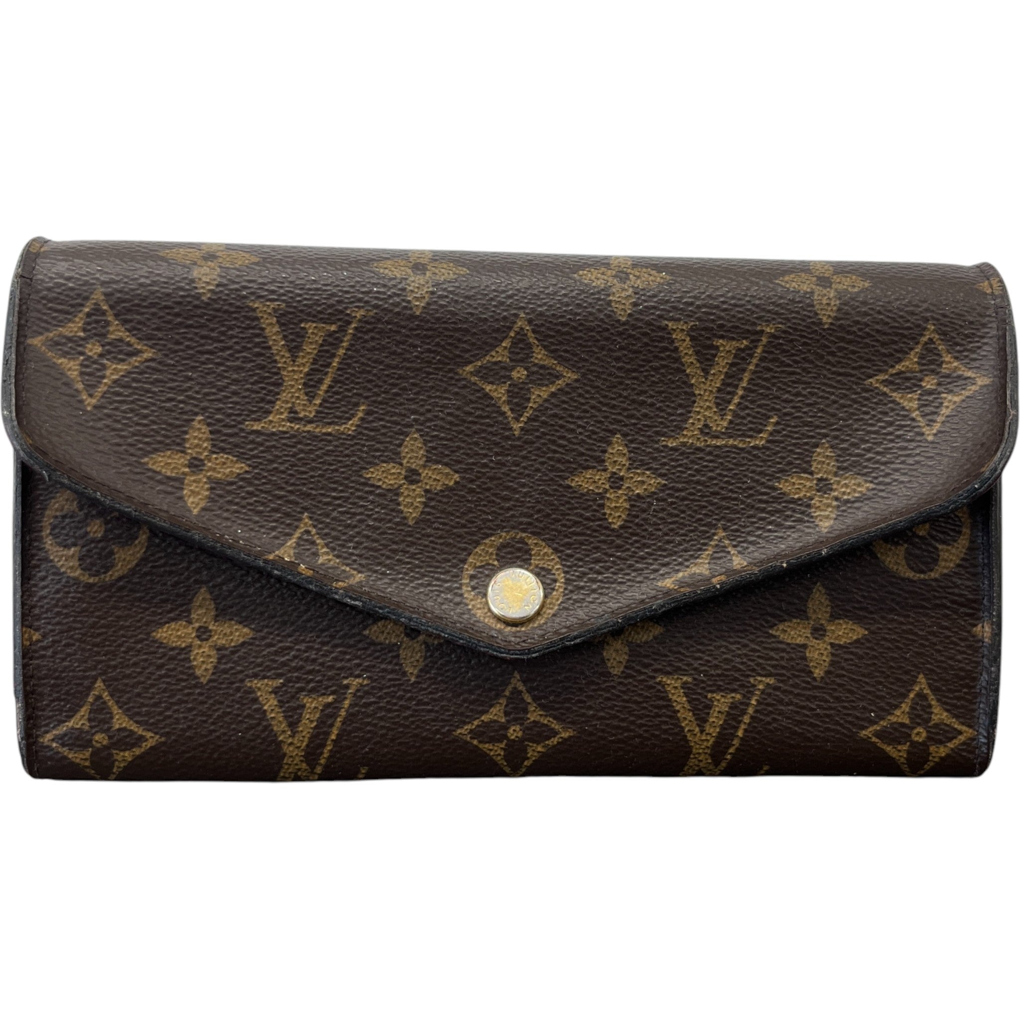 Women's Sarah Monogram Canvas Wallet Brown