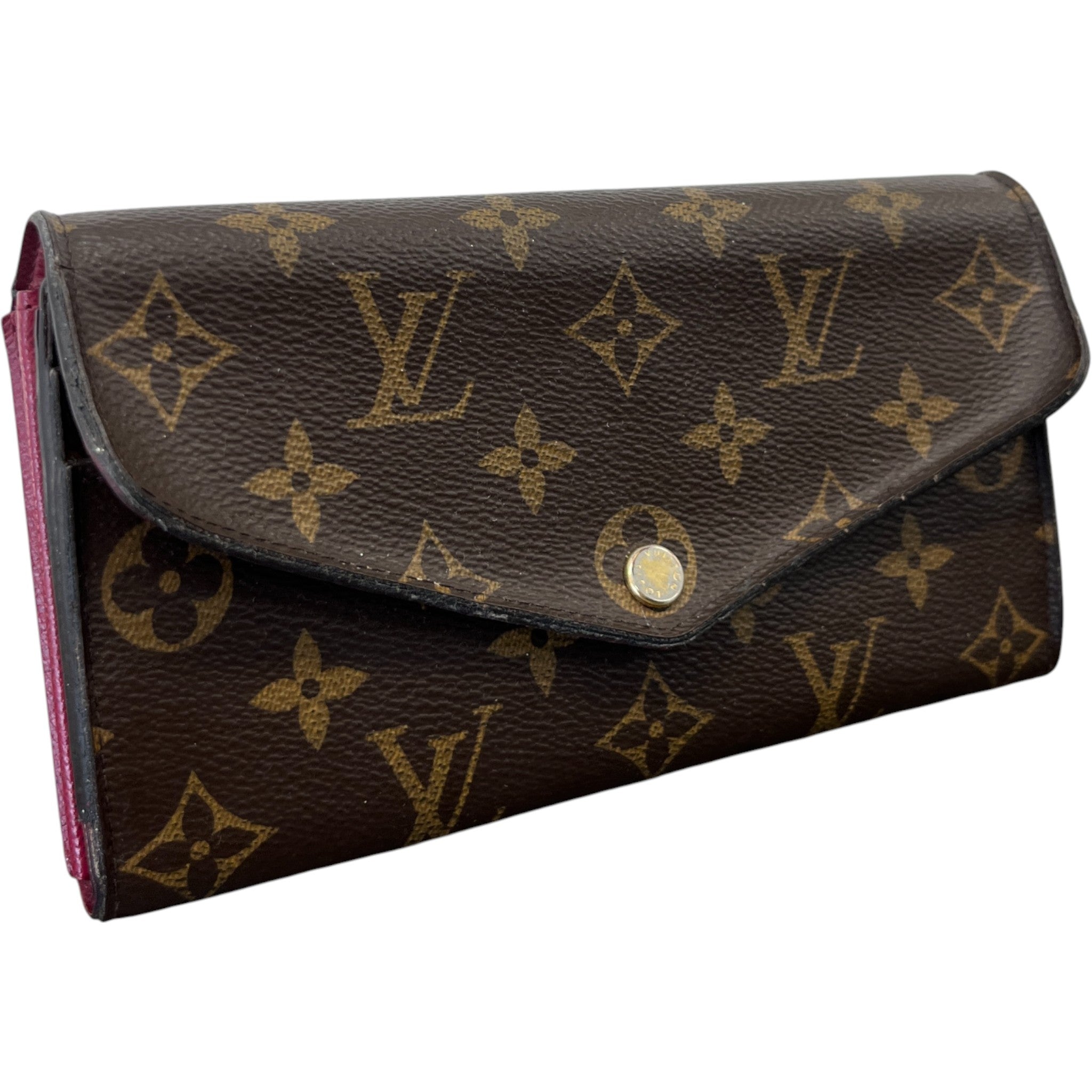 Women's Sarah Monogram Canvas Wallet Brown