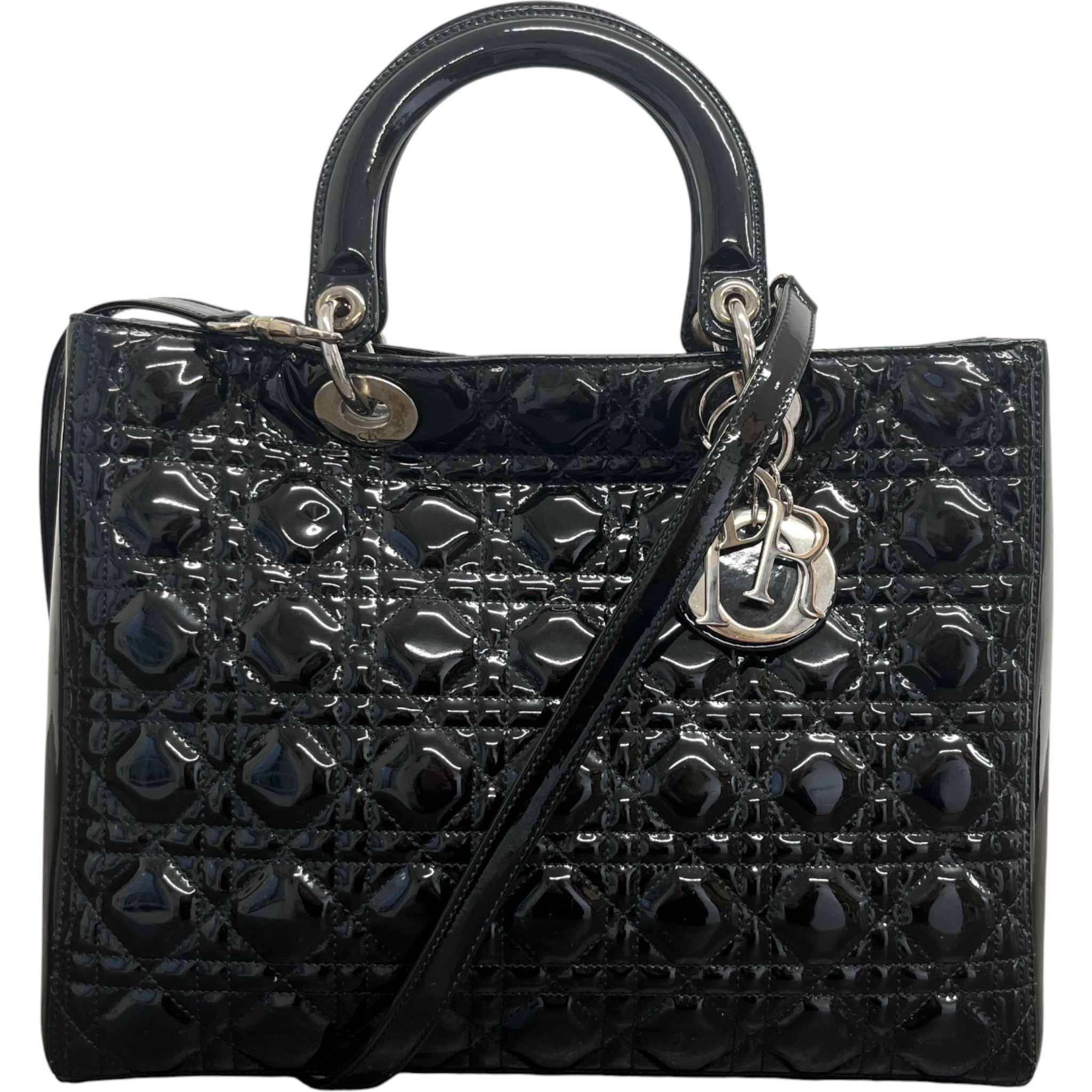 Women's Large Lady Dior Medium Bag Black