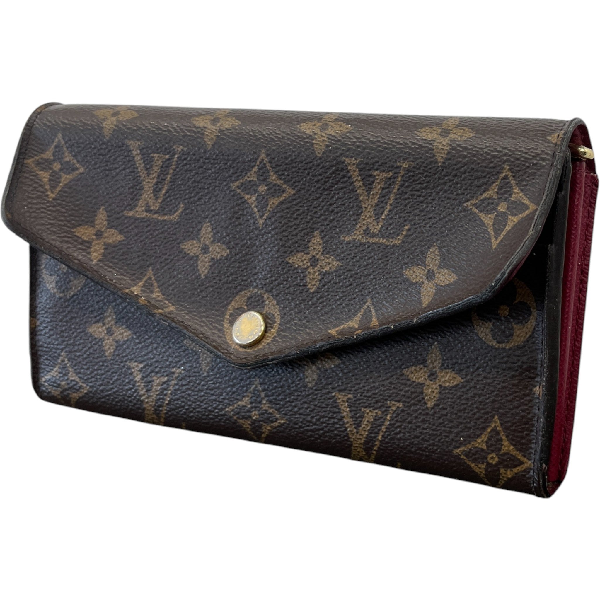 Women's Sarah Monogram Canvas Wallet Brown