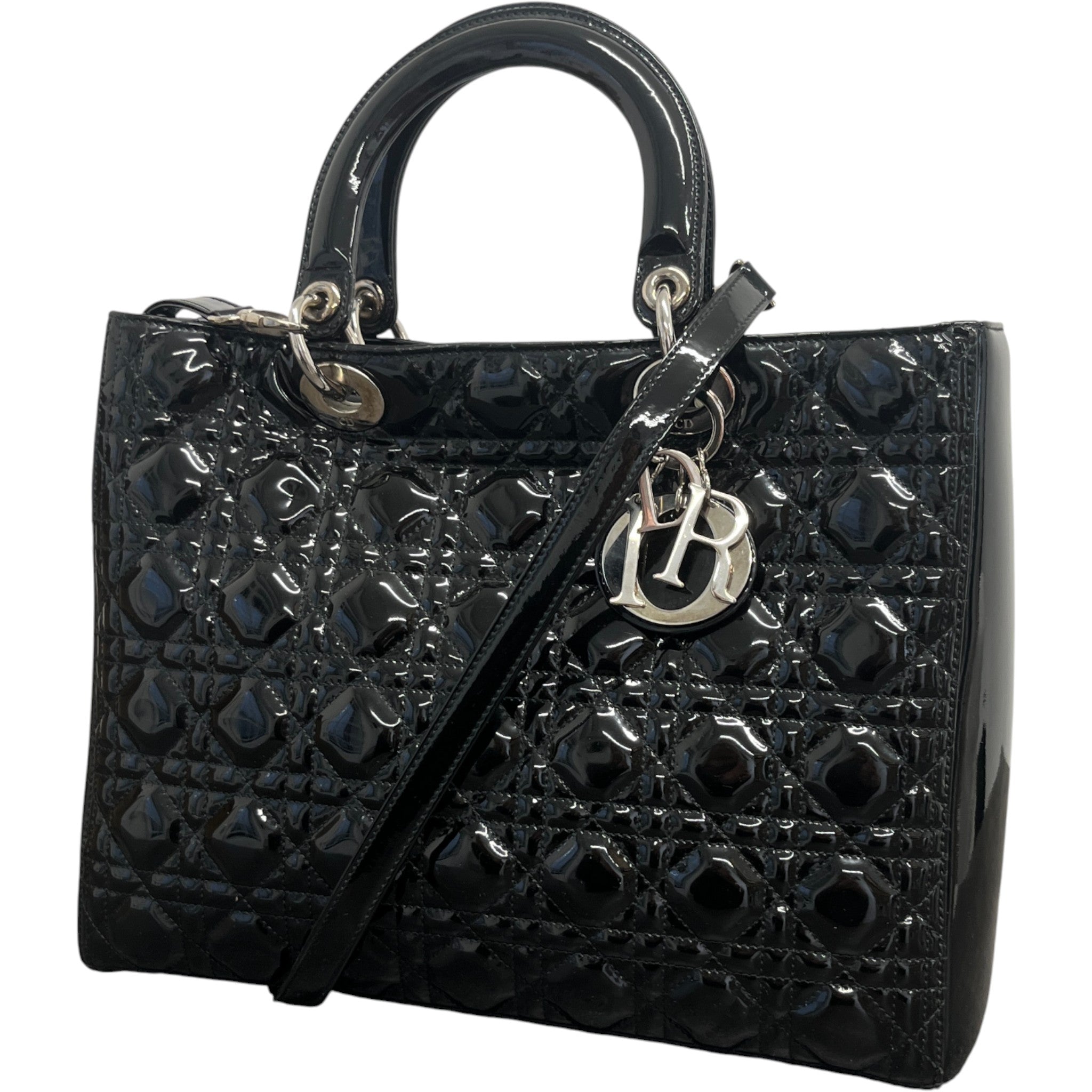 Women's Large Lady Dior Medium Bag Black