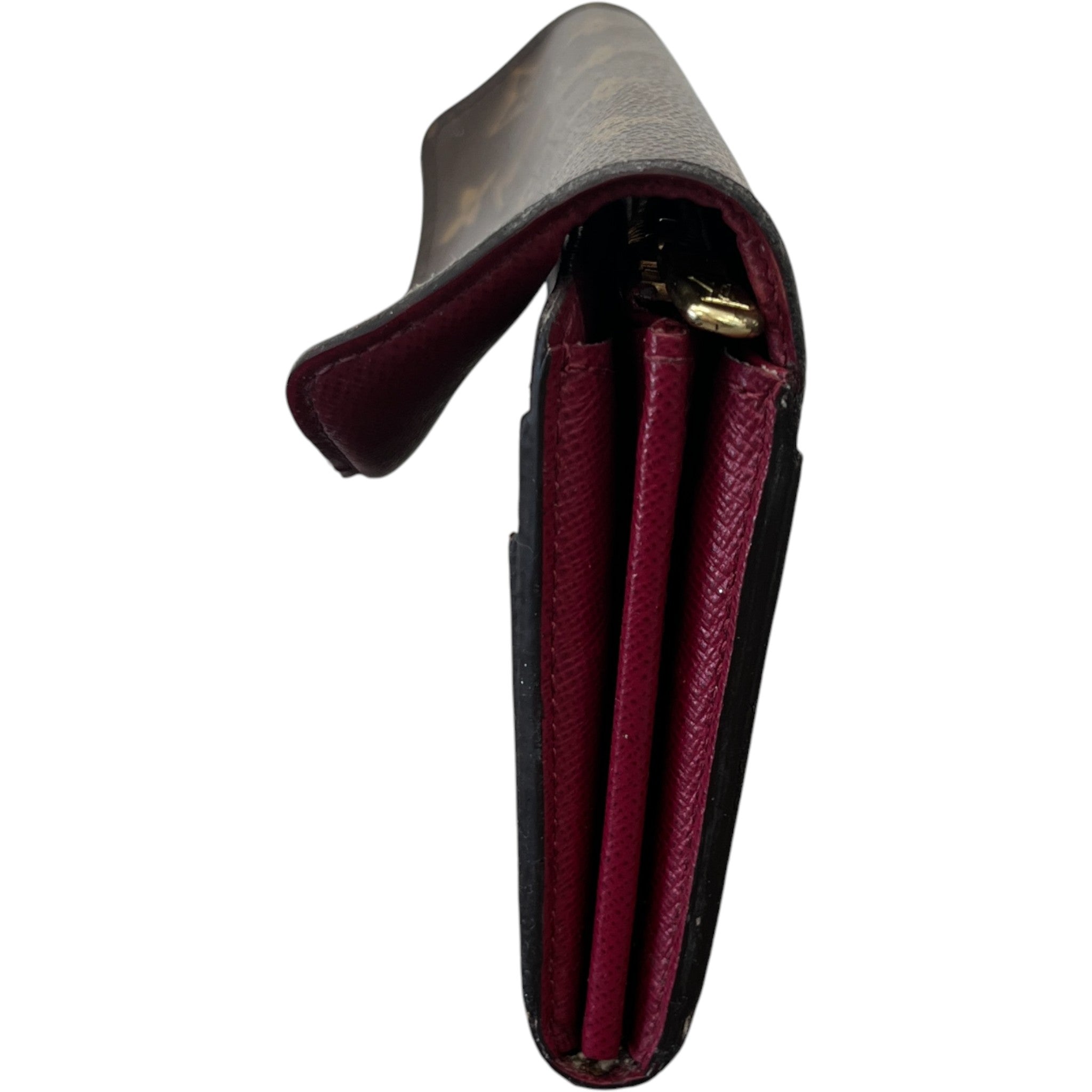 Women's Sarah Monogram Canvas Wallet Brown