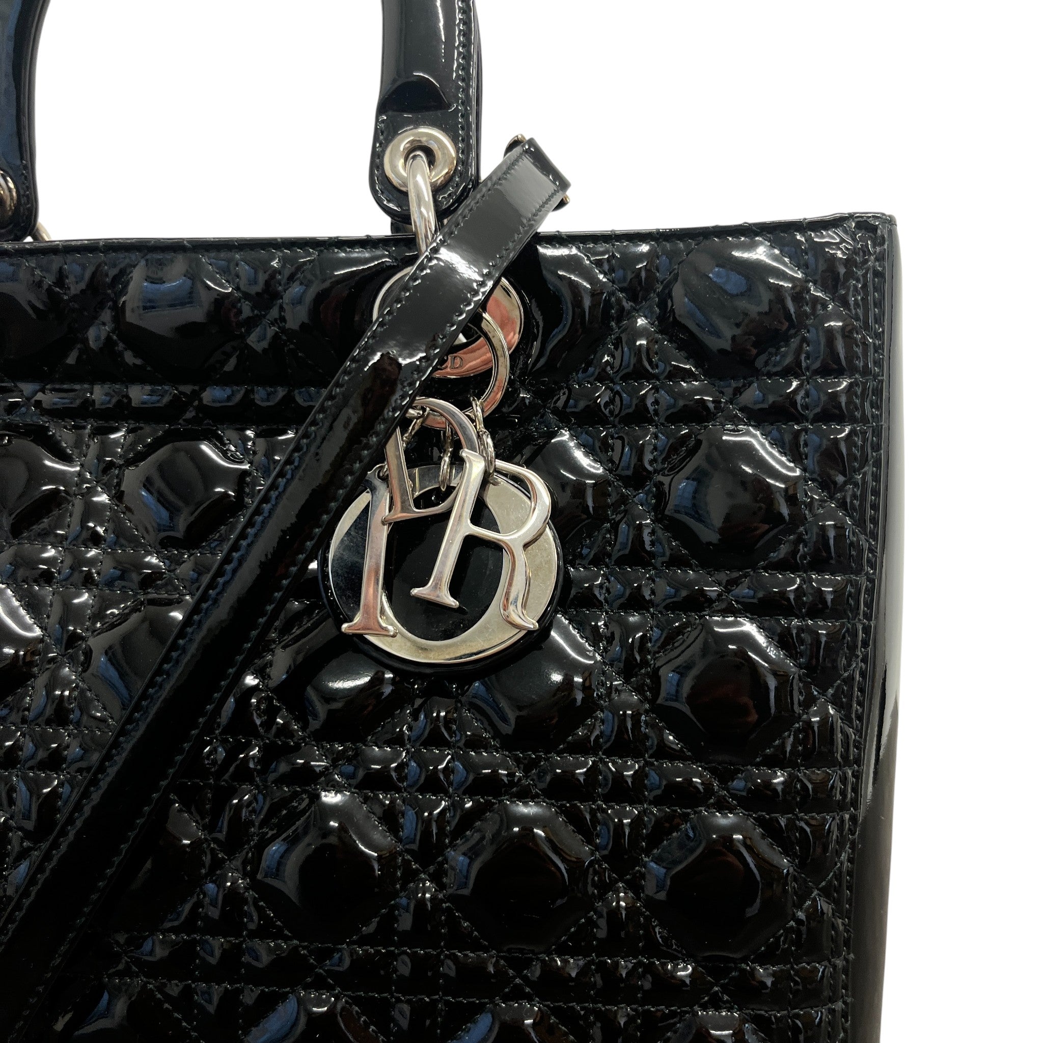 Women's Large Lady Dior Medium Bag Black
