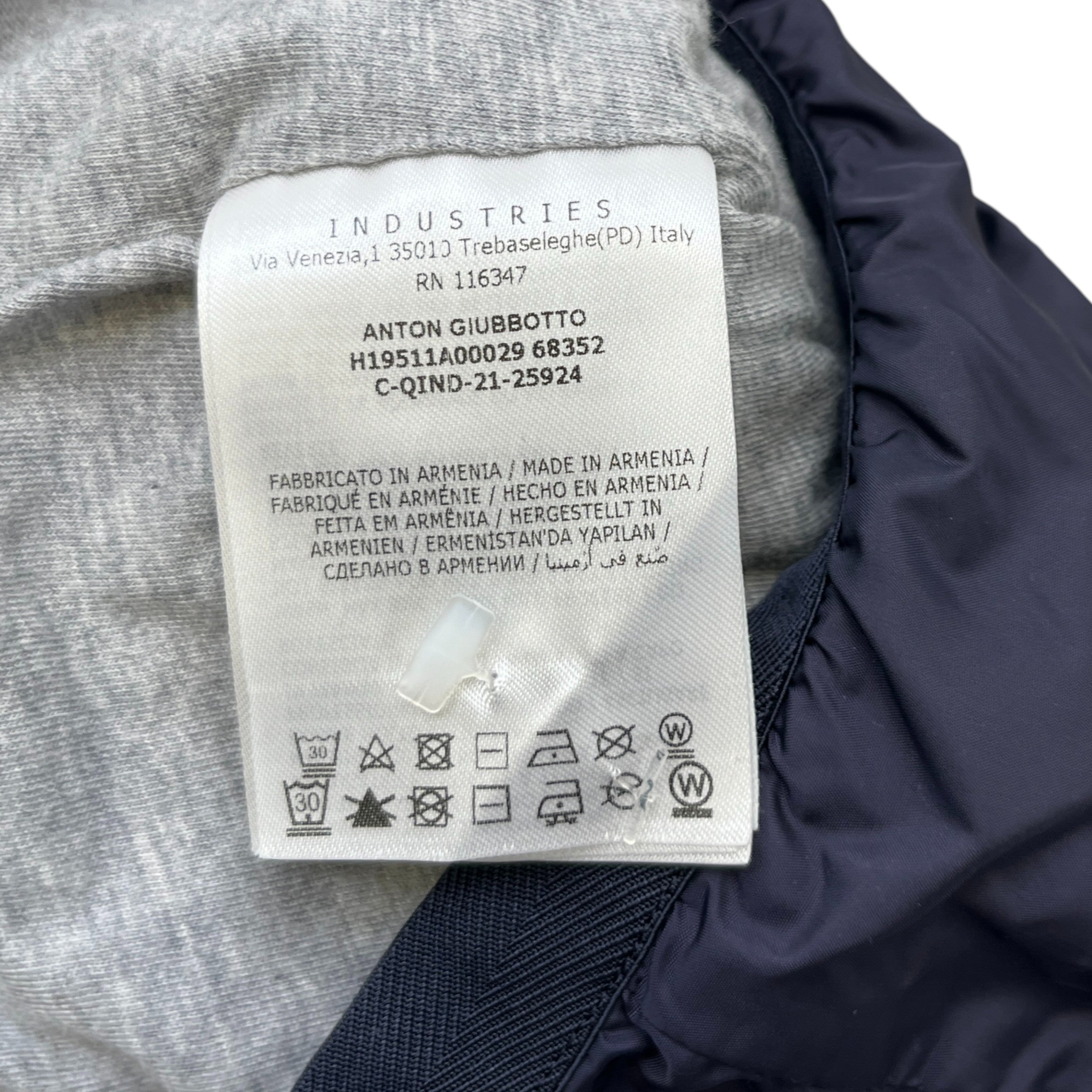 Men's Anton Baby 9-12 Months Windbreaker Navy Size XXS