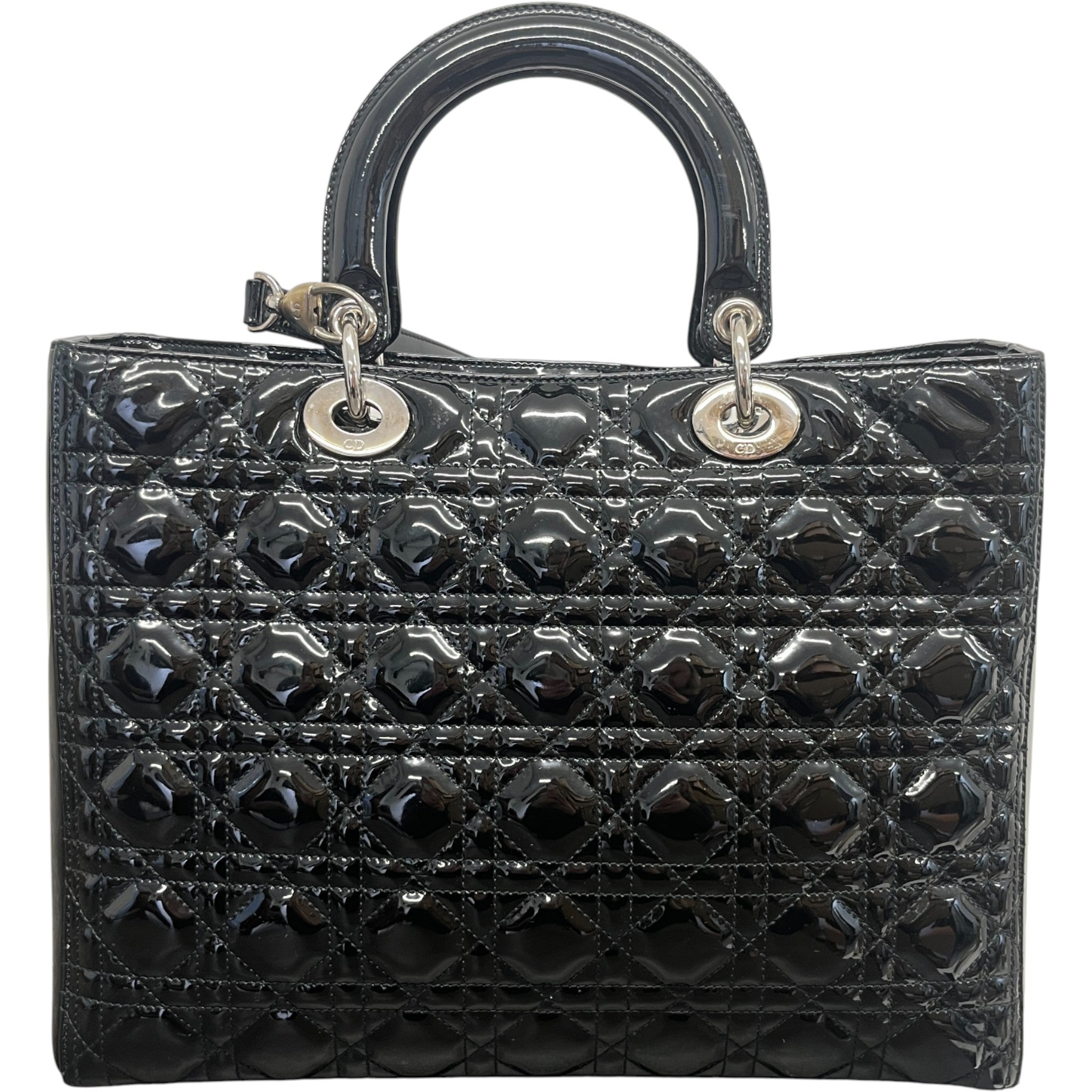 Women's Large Lady Dior Medium Bag Black